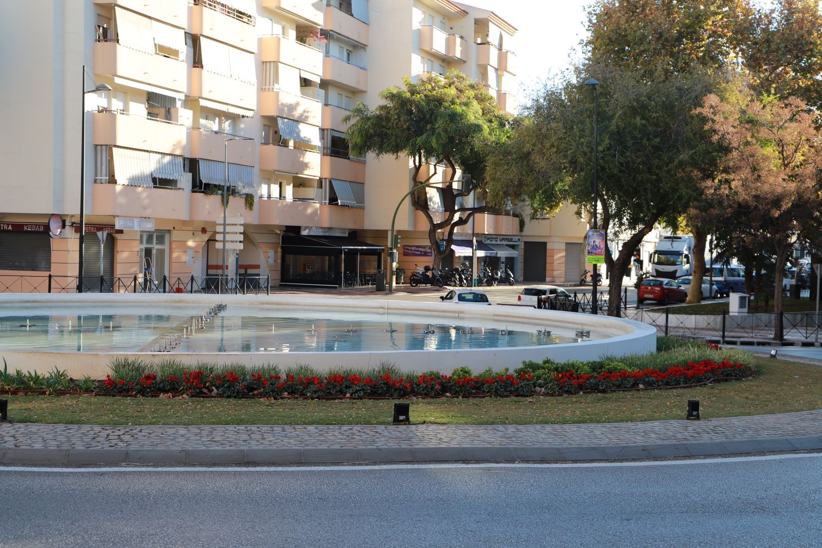 Fuente ornamental en Marbella.