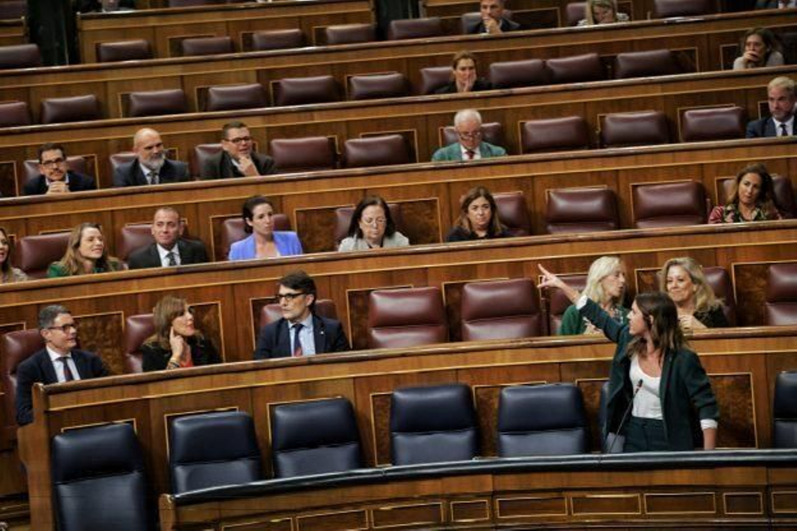 Irene Montero en el Congreso de los Diputados. Irene Montero en el Congreso de los Diputados.