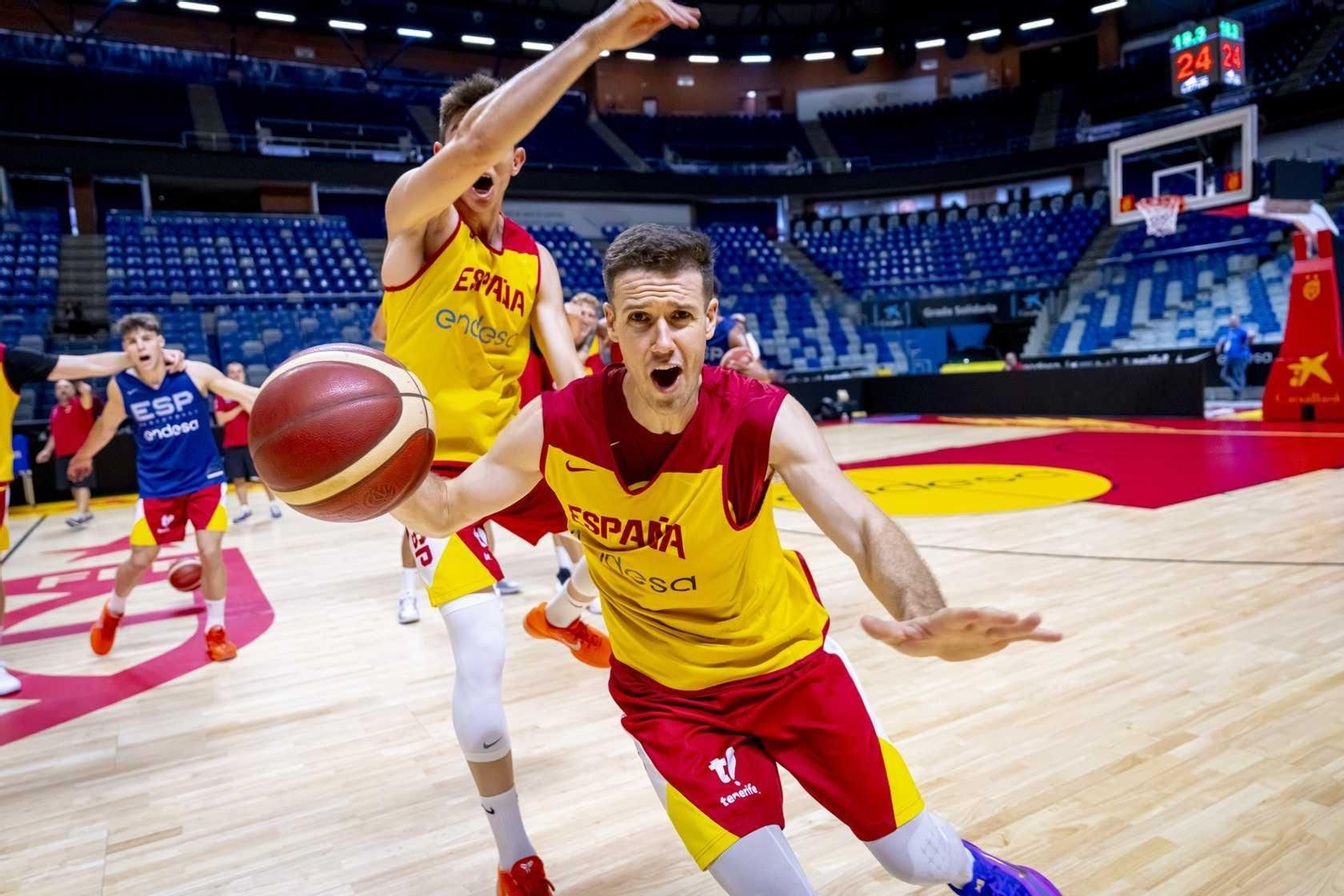 Así luce el Carpena customizado para los partidos de España