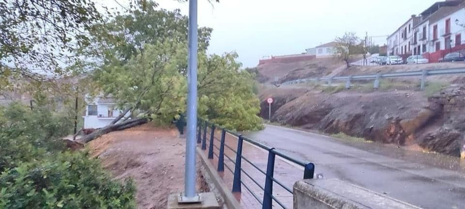 MONTORO Las imágenes del paso de la borrasca Bernard por los pueblos de la provincia de Córdoba