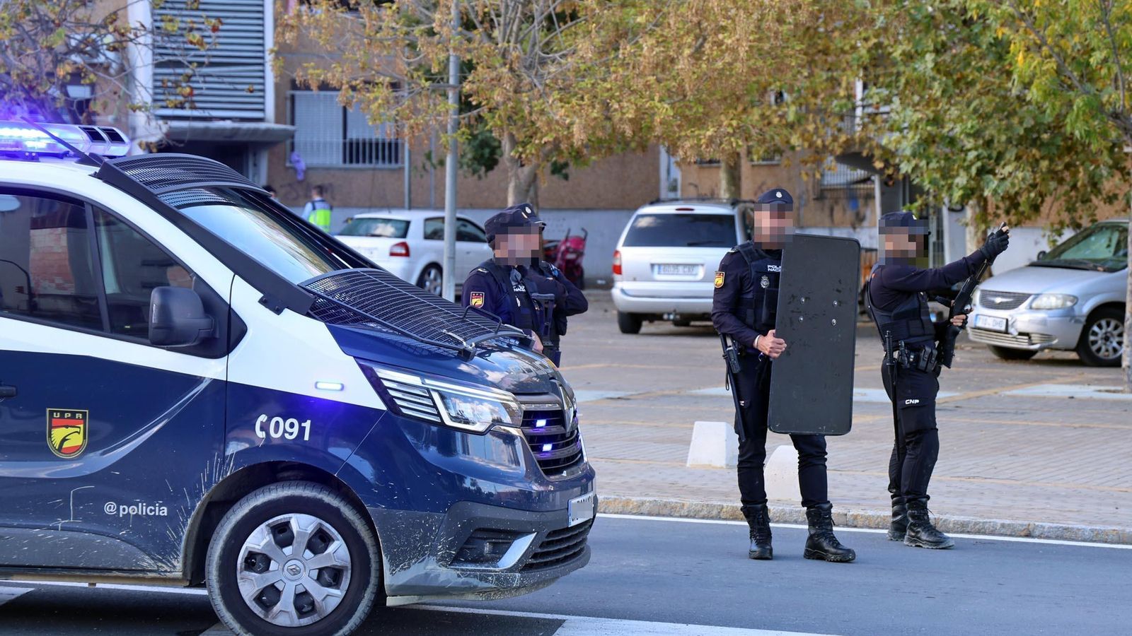 Operativo policial durante los últimos días en El Torrejón.