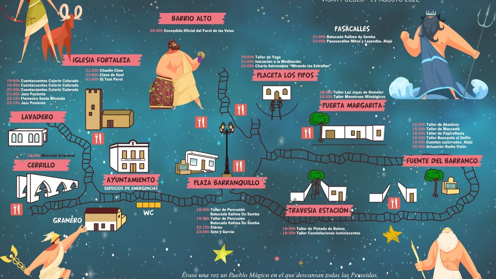 Actividades que se realizarán este próximo 11 de agosto.