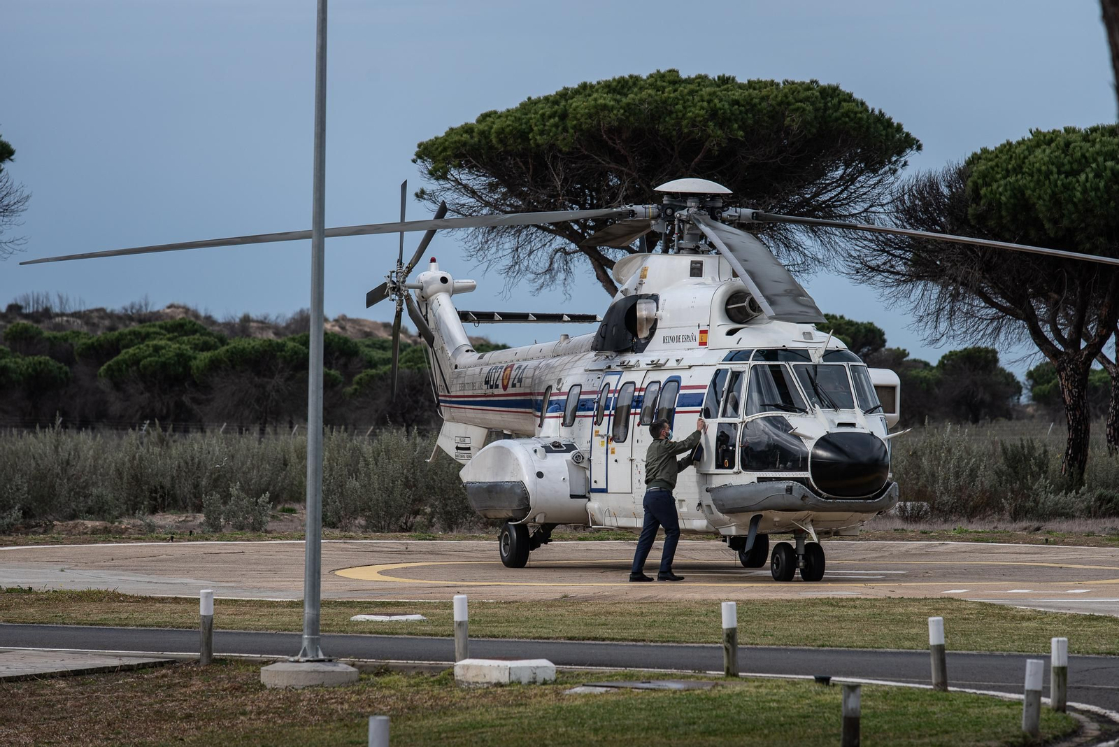 Imágenes de la visita de la Ministra de Defensa Margarita Robles a las instalaciones del INTA