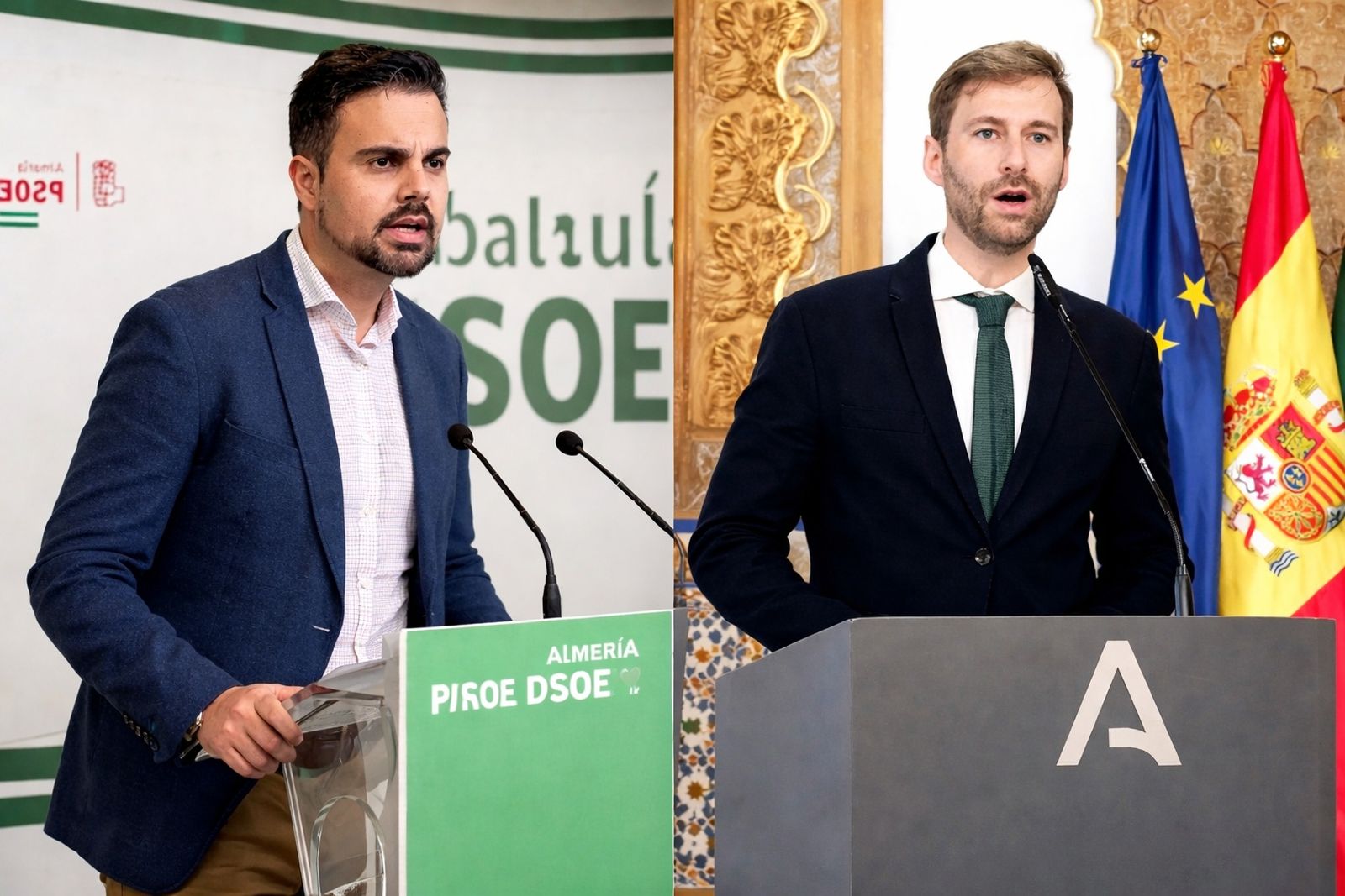 El parlamentario Mateo Hernández y el delegado González Bellido