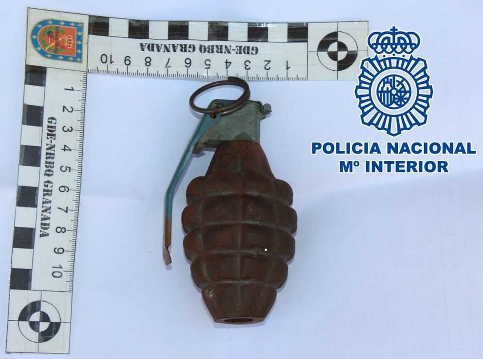 Intervienen en Granada una granada de mano enviada por correo