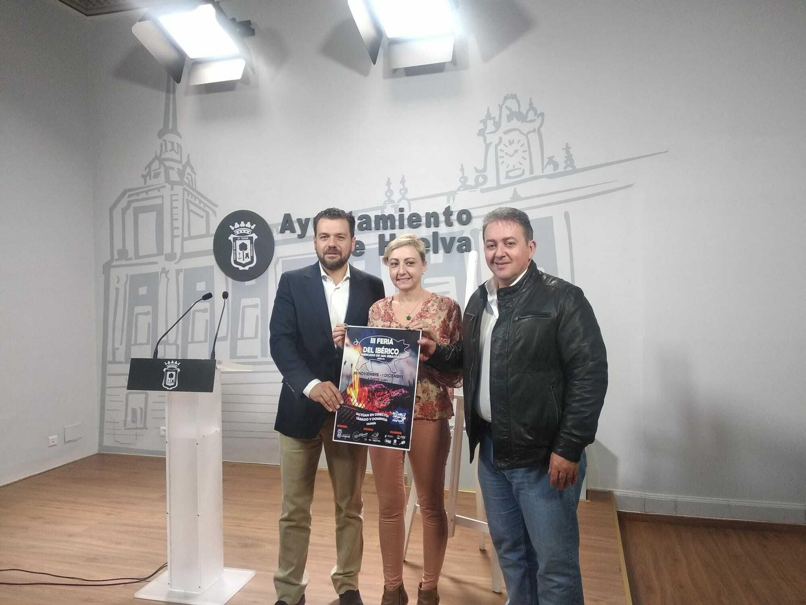 Presentación del cartel de la tercera feria del cerdo ibérico.