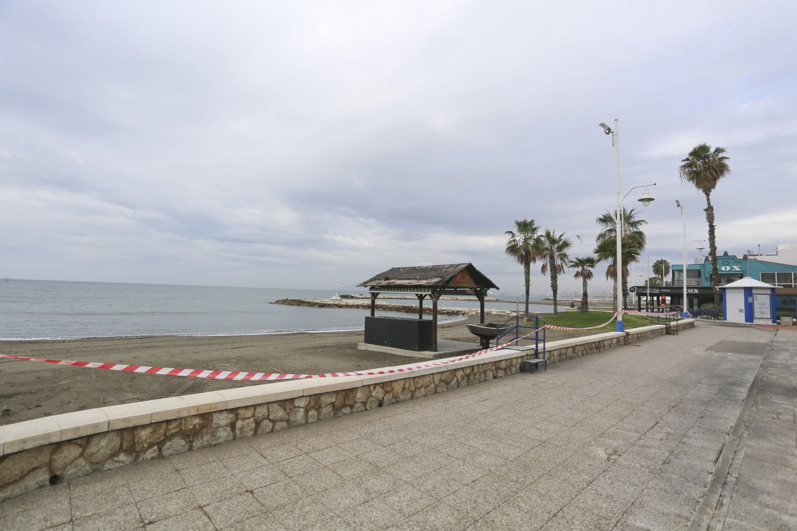 Coronavirus en Málaga: El desierto de Pedregalejo, en fotos