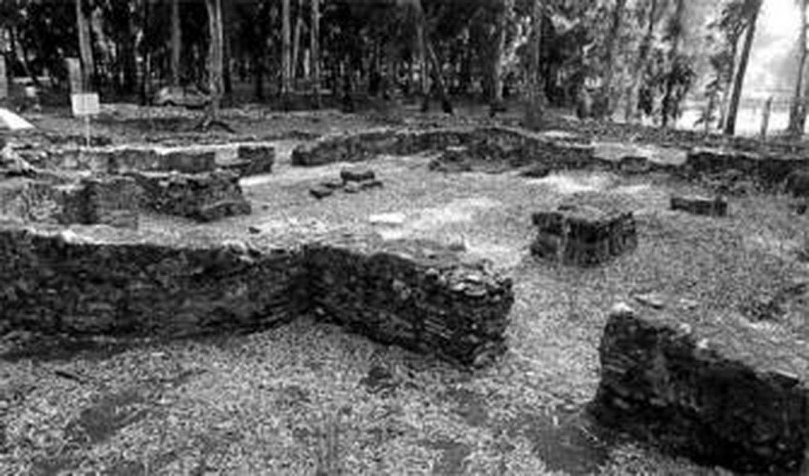 Restos de la basílica paleocristina de Vega del Mar, en San Pedro Alcántara.
