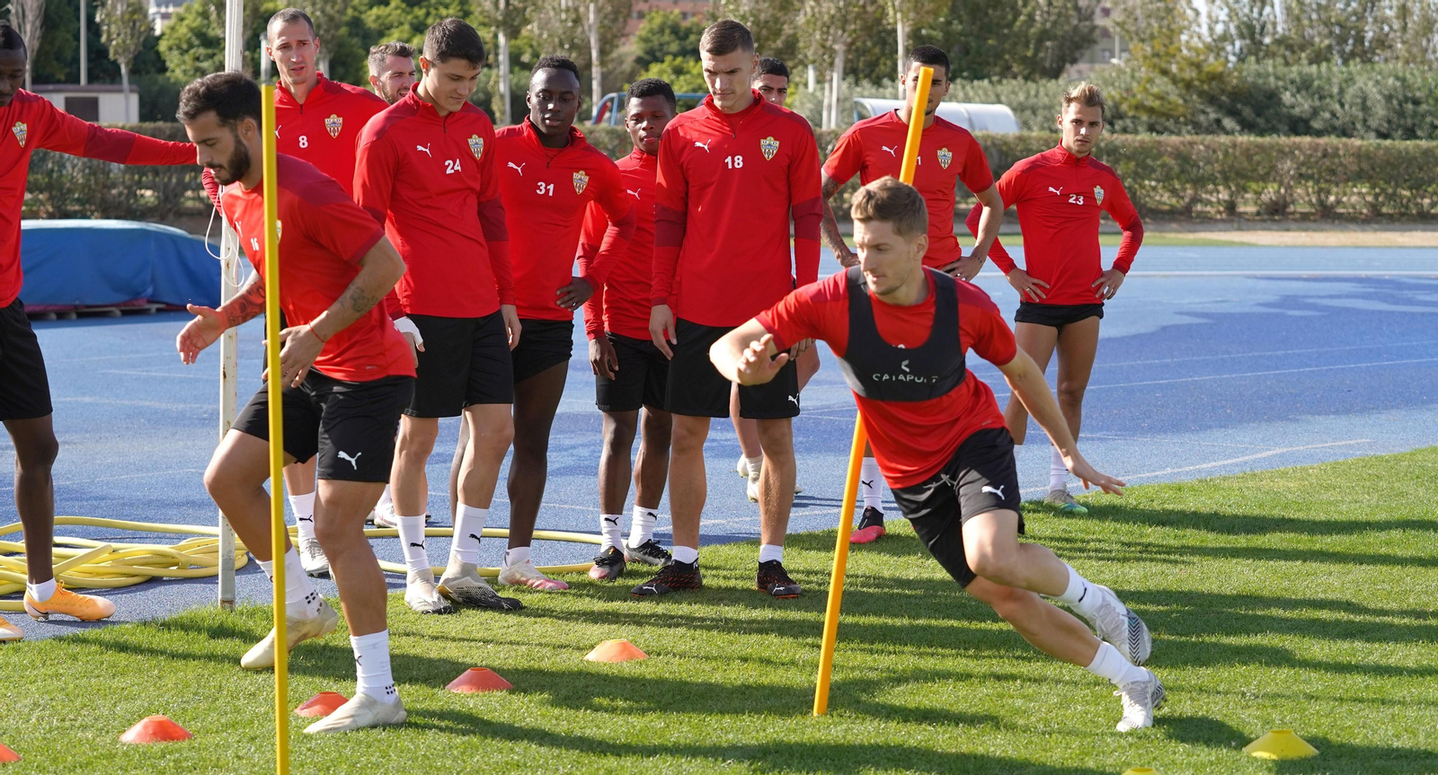 Fotogalería del entrenamiento del Almería, sábado 31