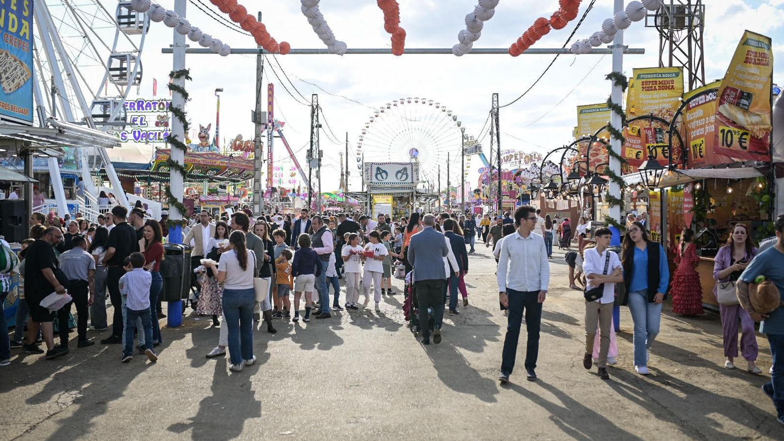 Ambiente en la calle del infierno.