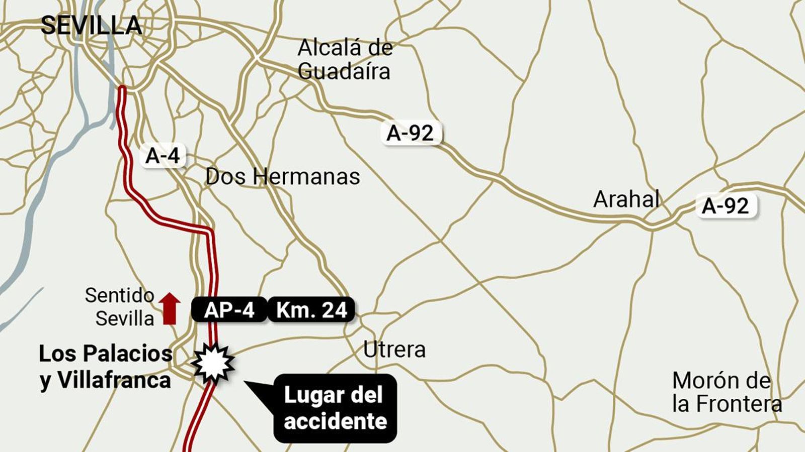 Localización del accidente