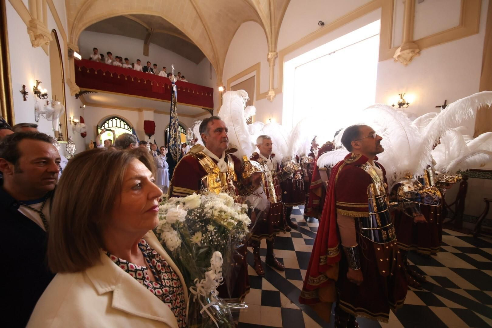 La guardia romana del Señor del Consuelo de la hermandad del Transporte