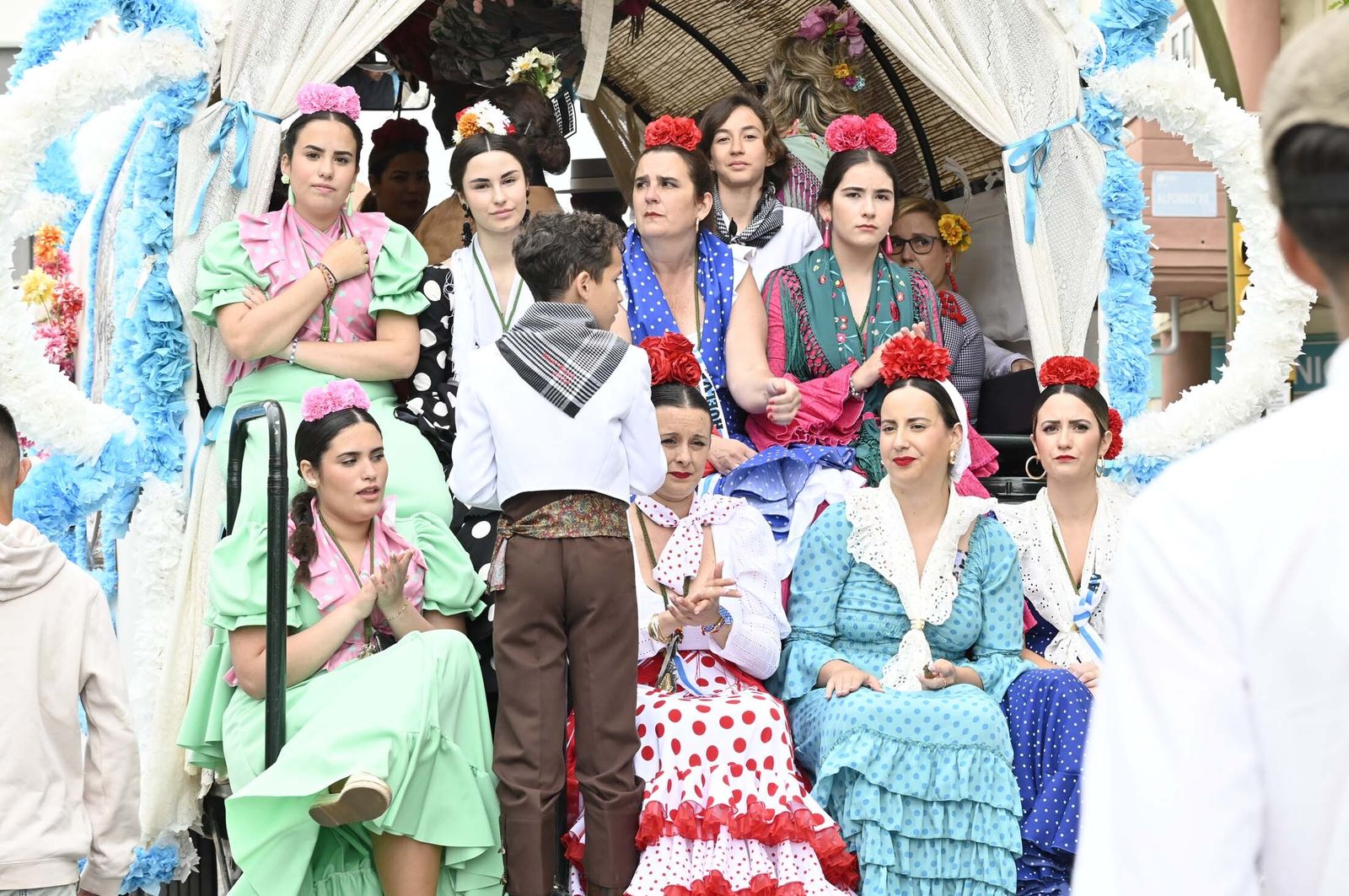 Imágenes de los carros de la Hermandad del Rocío de Huelva