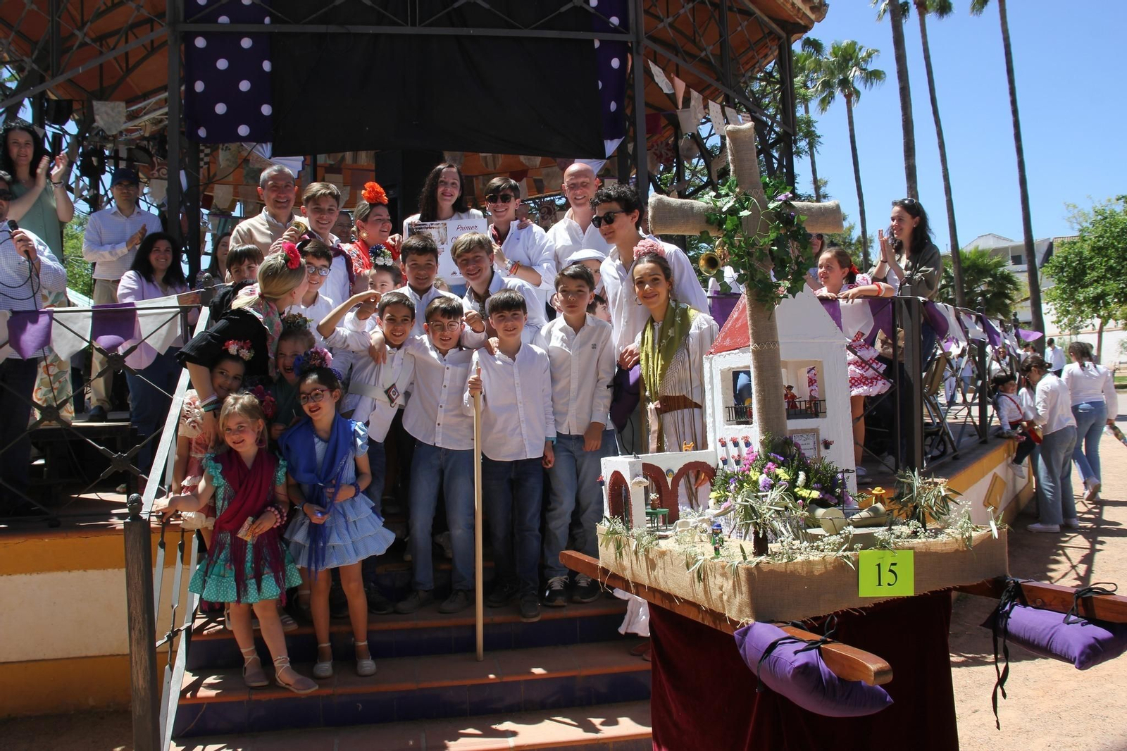 La procesión de la Cruz de Mayo de Montilla, en imágenes