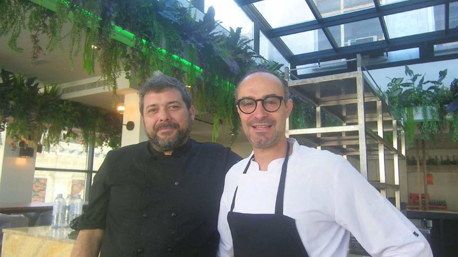 Los cocineros Emilio Dorantes y José Luis Prieto.