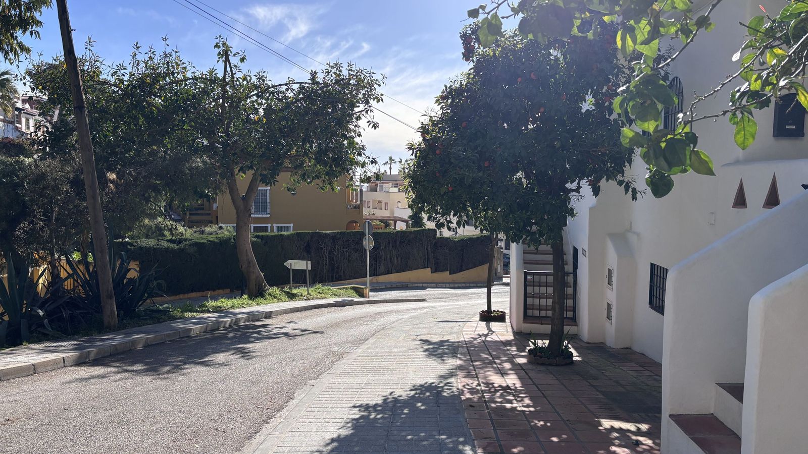 Parte del acerado donde se han llevado a cabo los trabajos