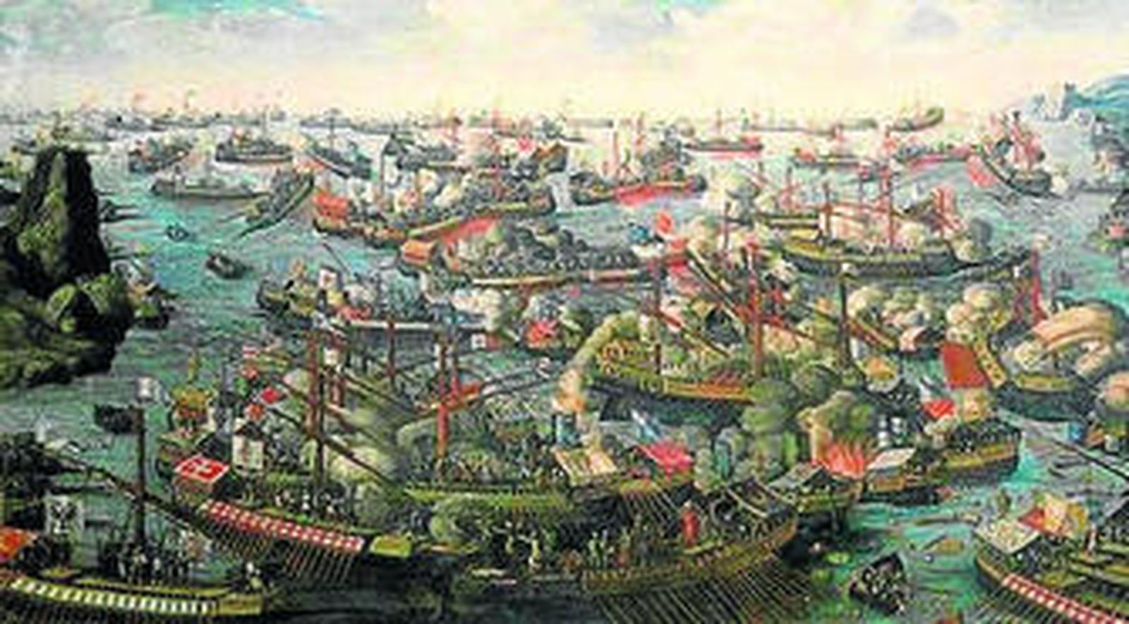 1. Plaza de Bibarrambla. 2. Torneo medieval.  3. Los turcos en el Mediterráneo. 4. Lepanto. Batalla naval. / Fotos: J. L. D.