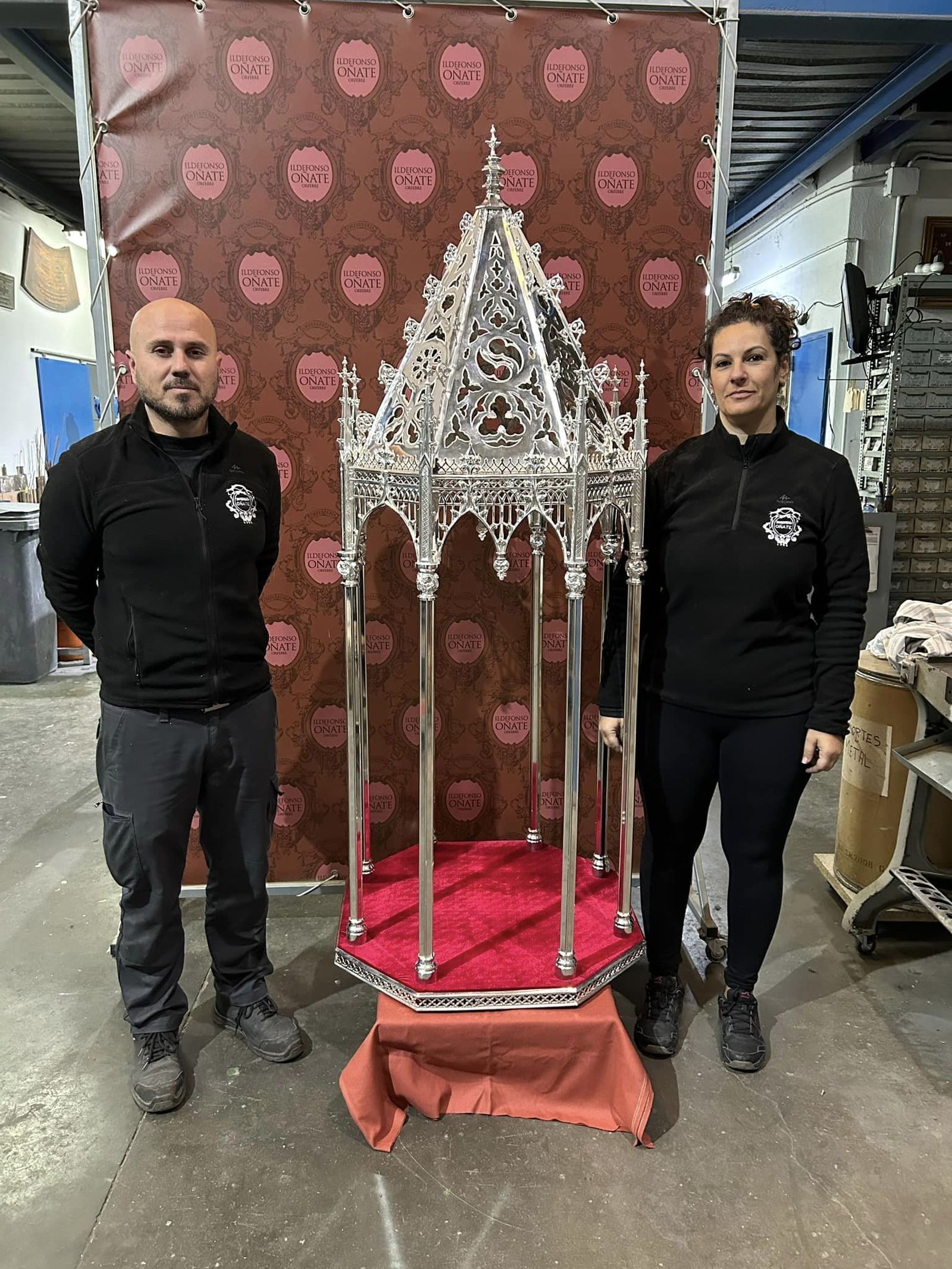 Recuperación del Baldaquino de San Miguel por Ildefonso Oñate