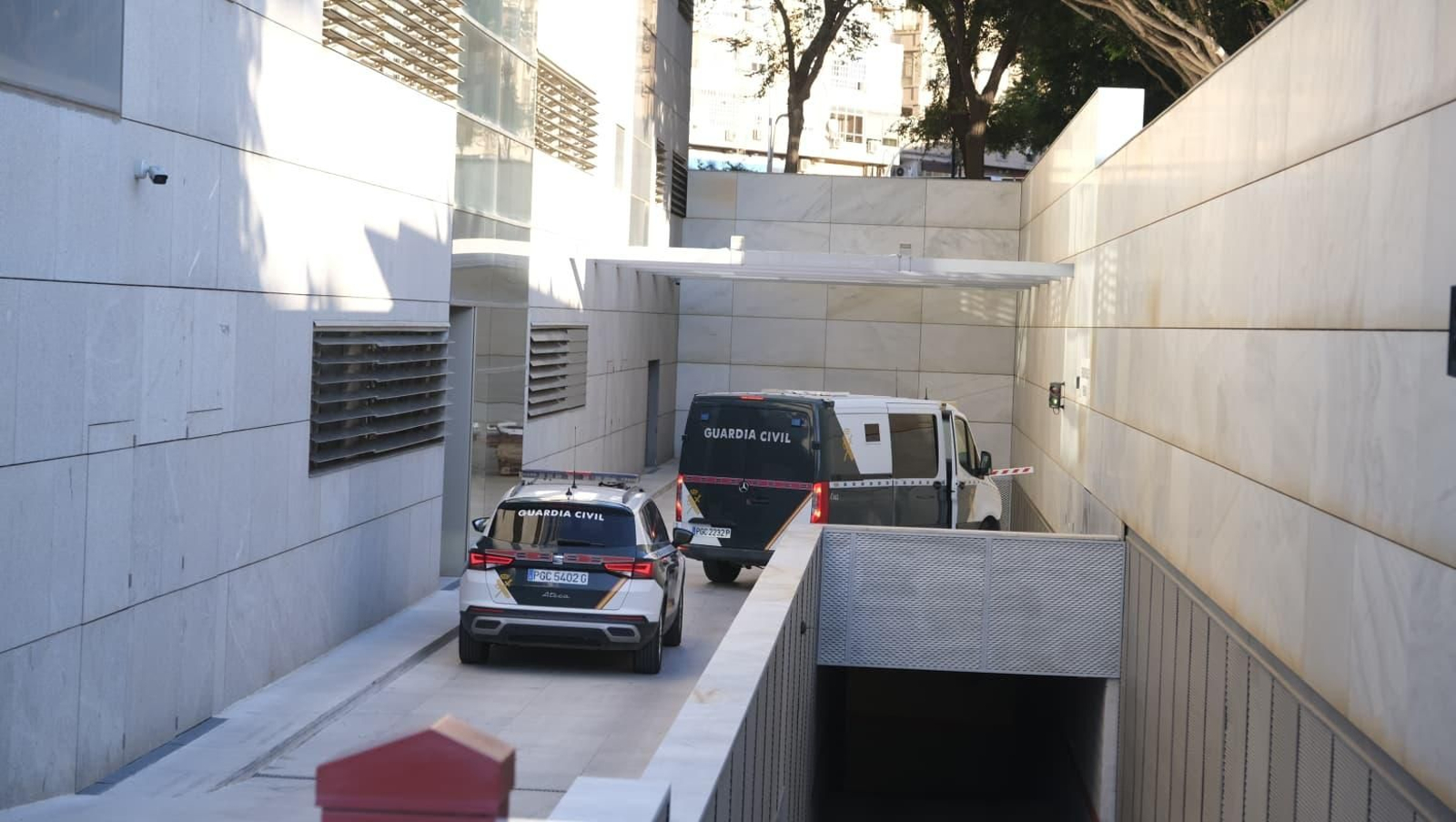 Los detenidos por la nueva fase del Caso Mascarillas ya están en el Palacio de Justicia de Almería.