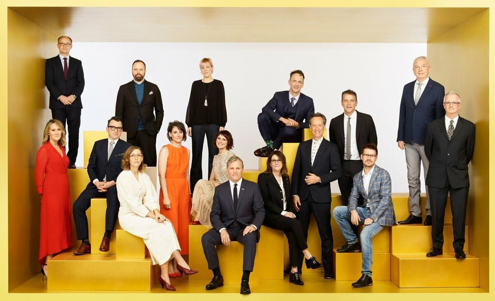 Una de las fotos de familia de los Oscars 2019, donde aparece González (detrás de Viggo Mortensen).