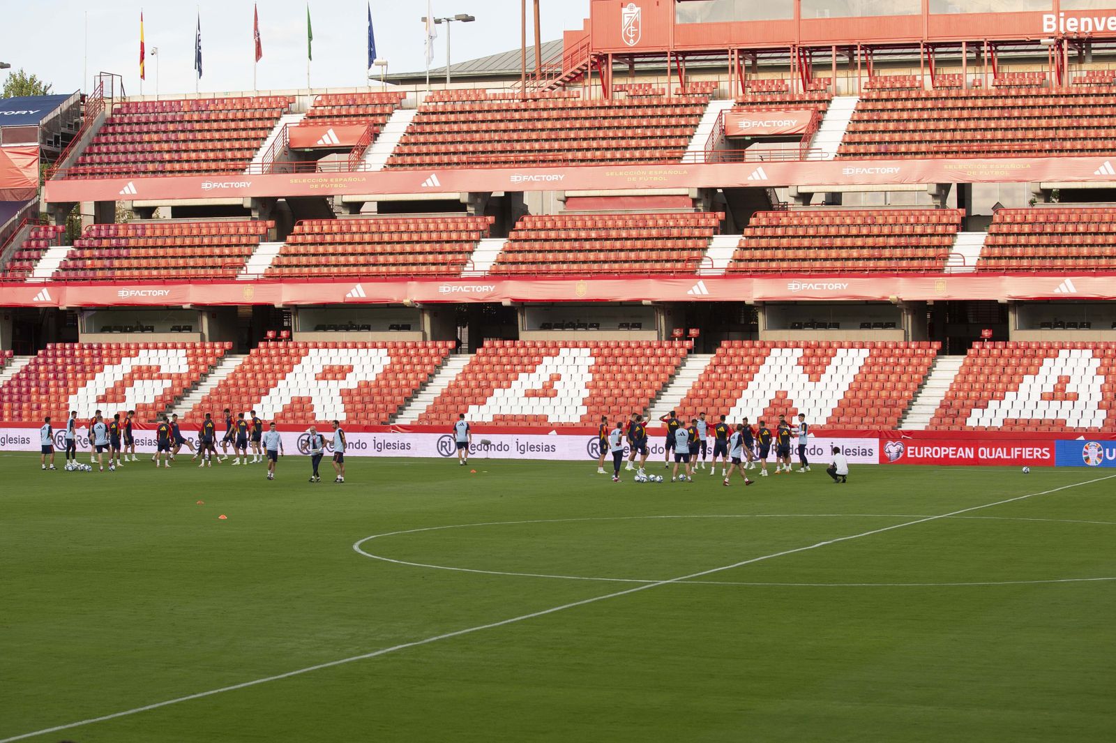 Las mejores imágenes del entrenamiento de la Selección española