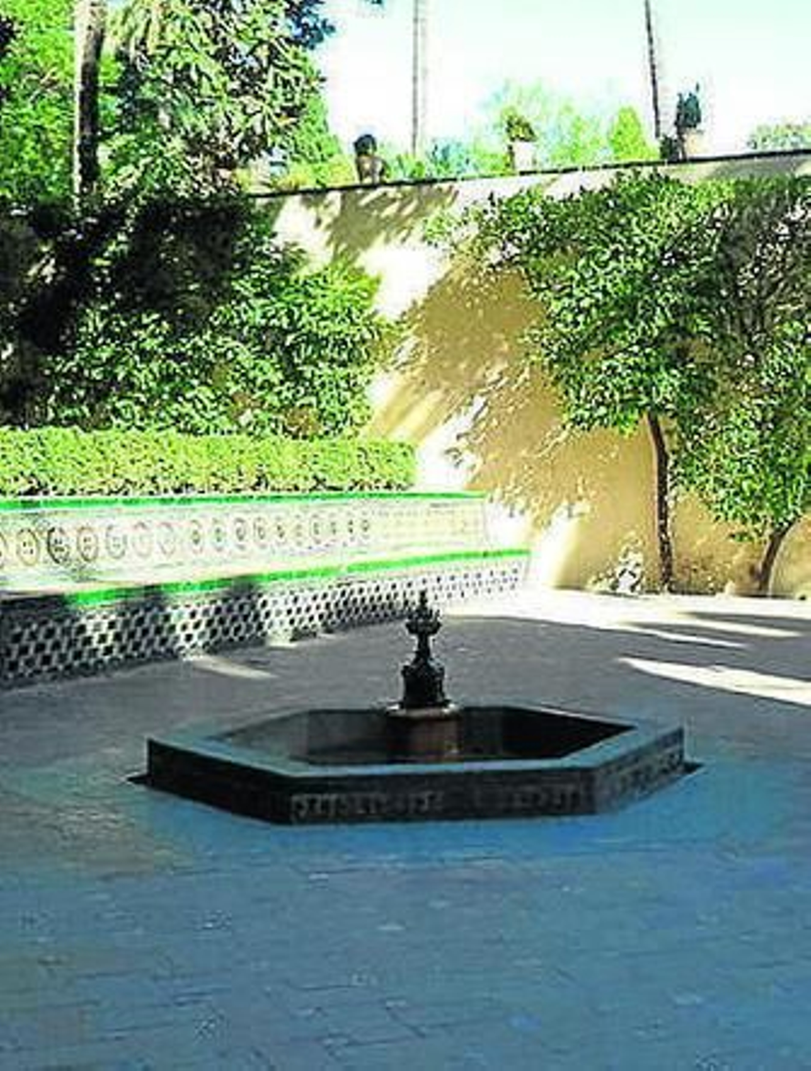 La fuente que será restaurada.