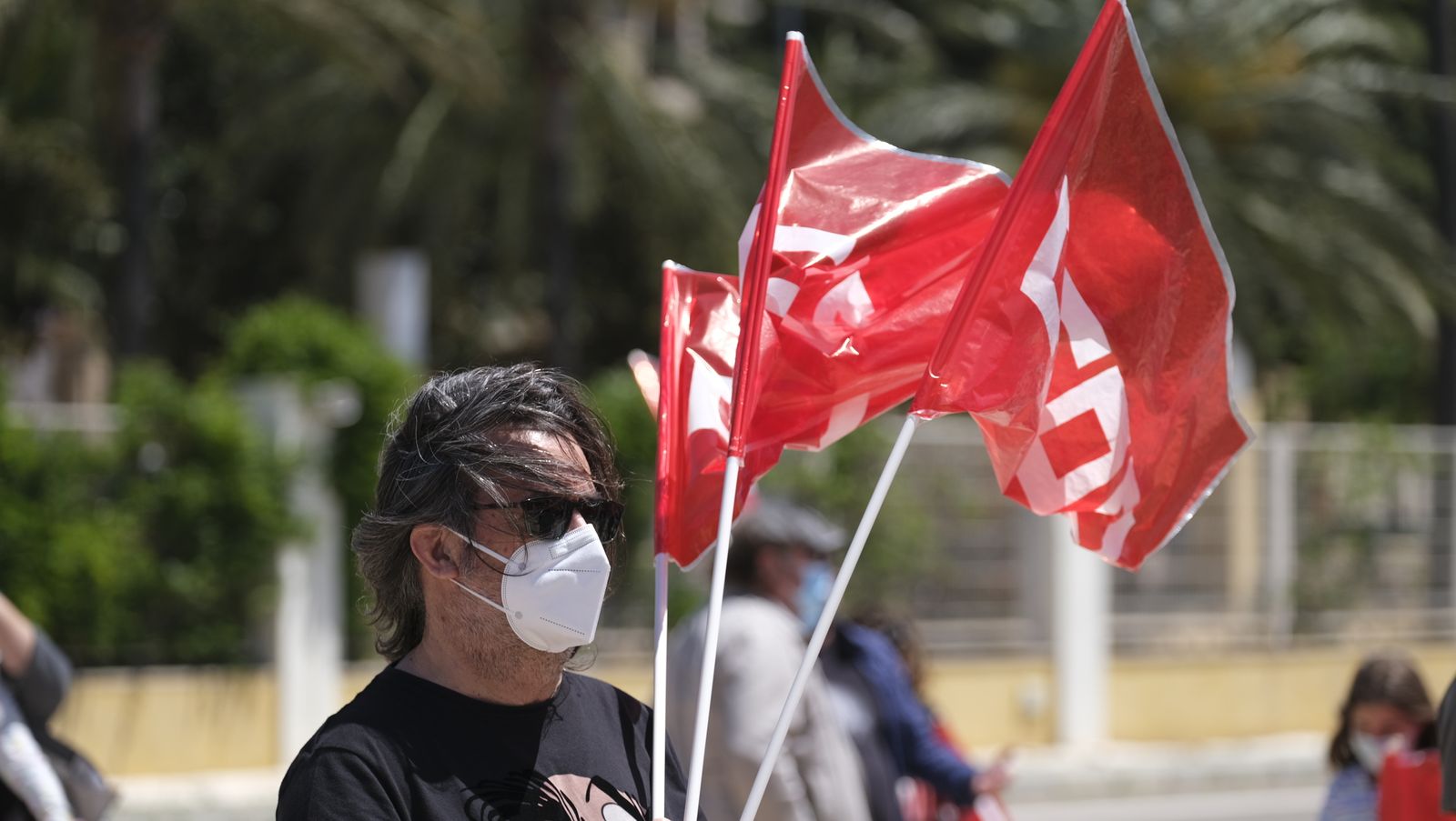 Fotogalería manifestación del Día Internacional del Trabajador. Almería