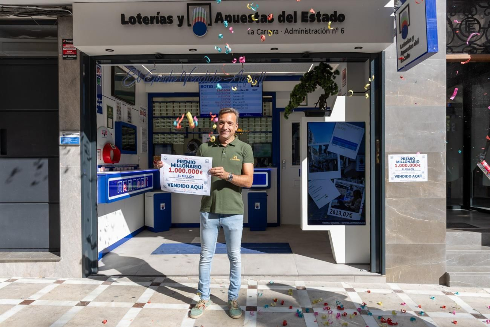 La fortuna vuelve a Jaén: El Millón del Euromillones cae en La Carrera La fortuna vuelve a Jaén: El Millón del Euromillones cae en La Carrera