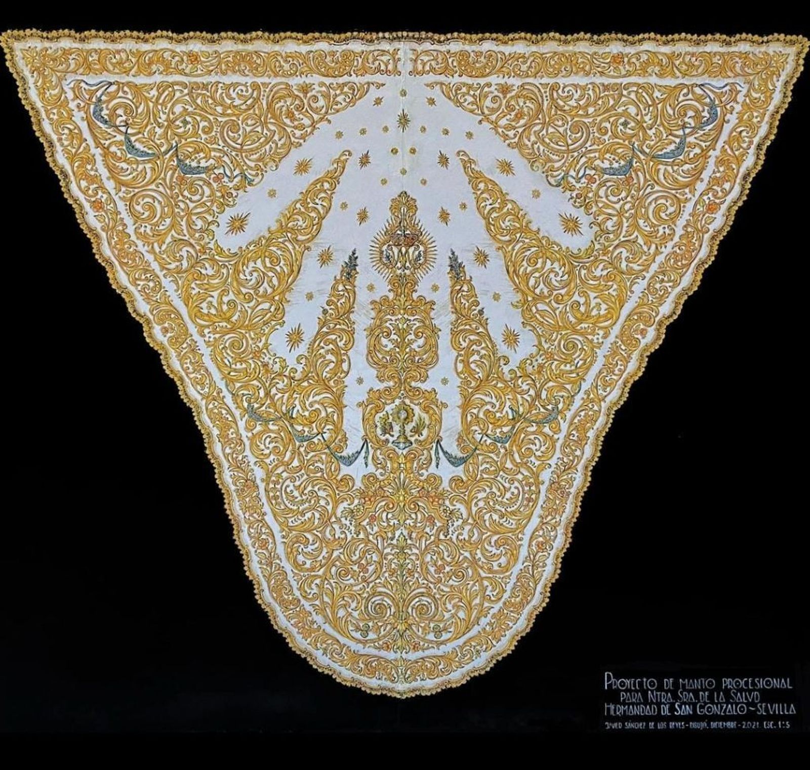 Nuevo manto de la Virgen de la Salud de San Gonzalo