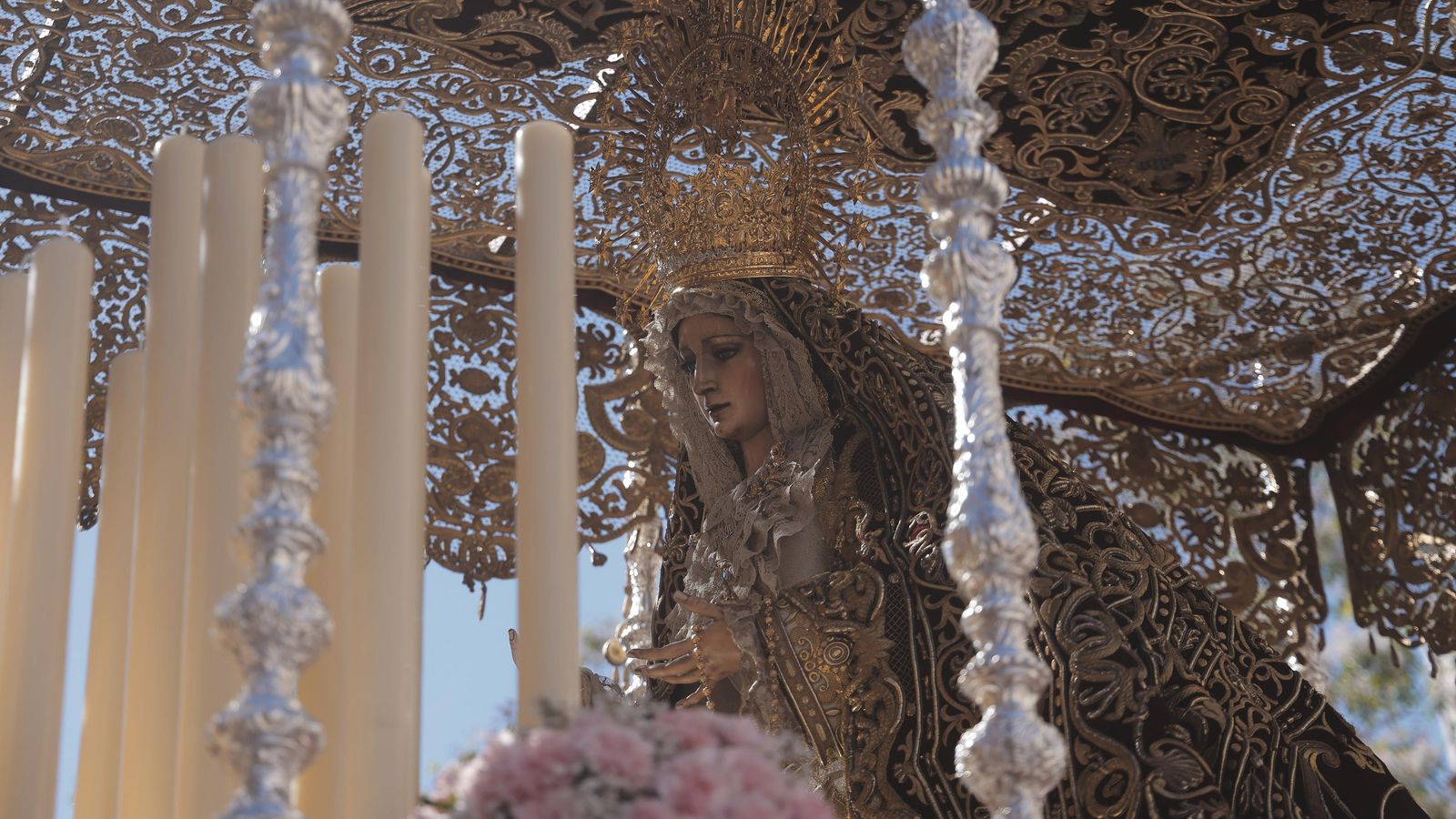 Una imagen de la hermandad del Cachorro en la Semana Santa de Sevilla 2023