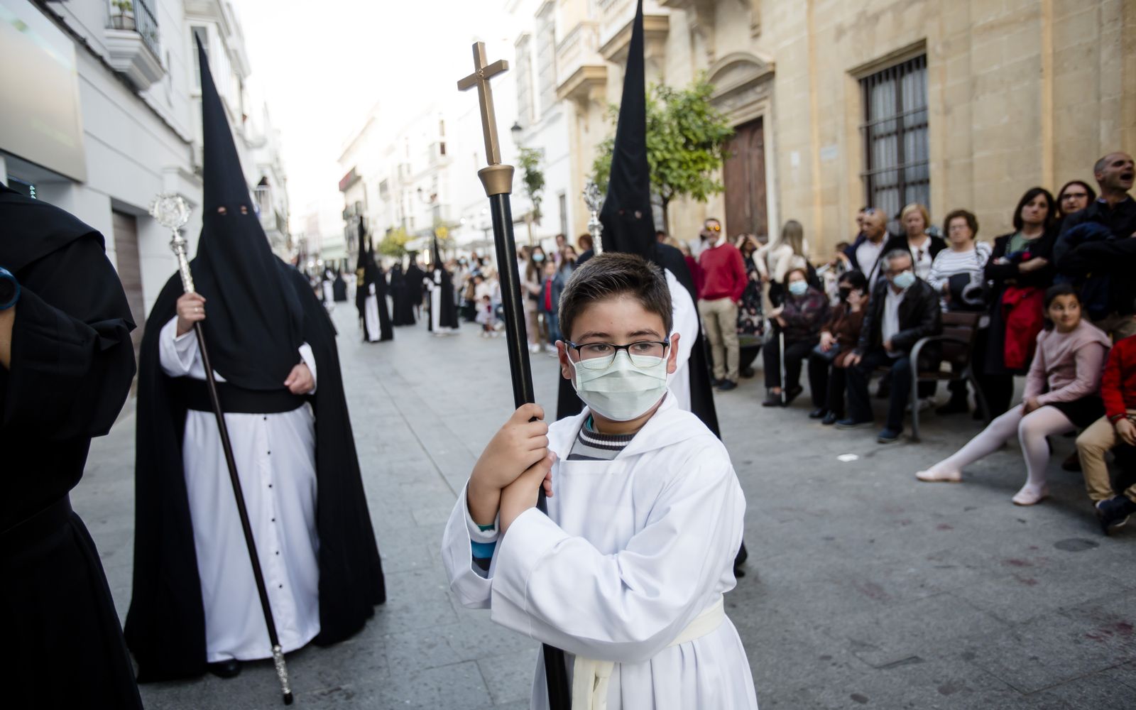 Las imágenes de la cofradía de la soledad en la Semana Santa de Chiclana 2022