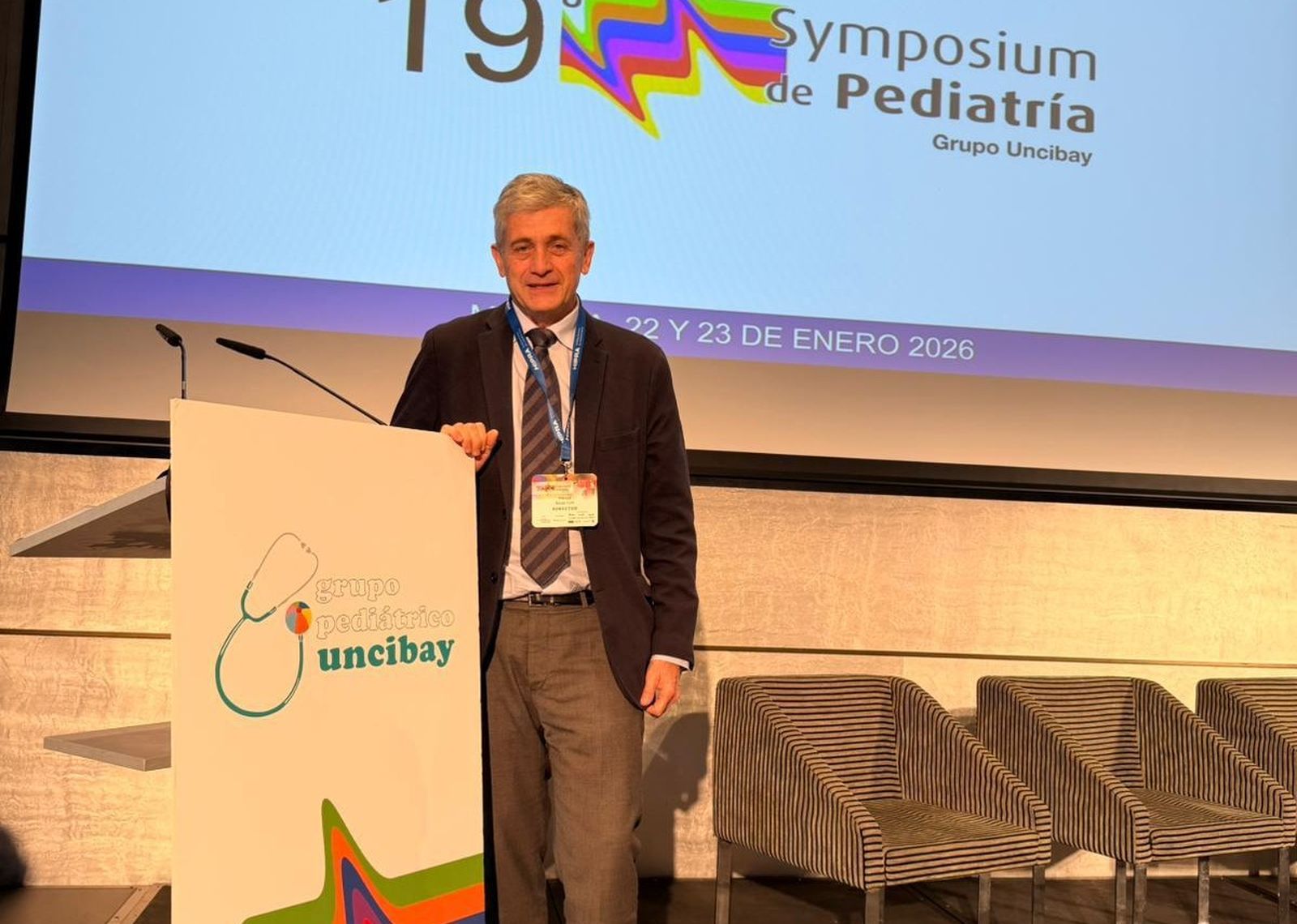 El Dr. Manuel Baca, director del 19 Symposium de Pediatría y Vacunas.