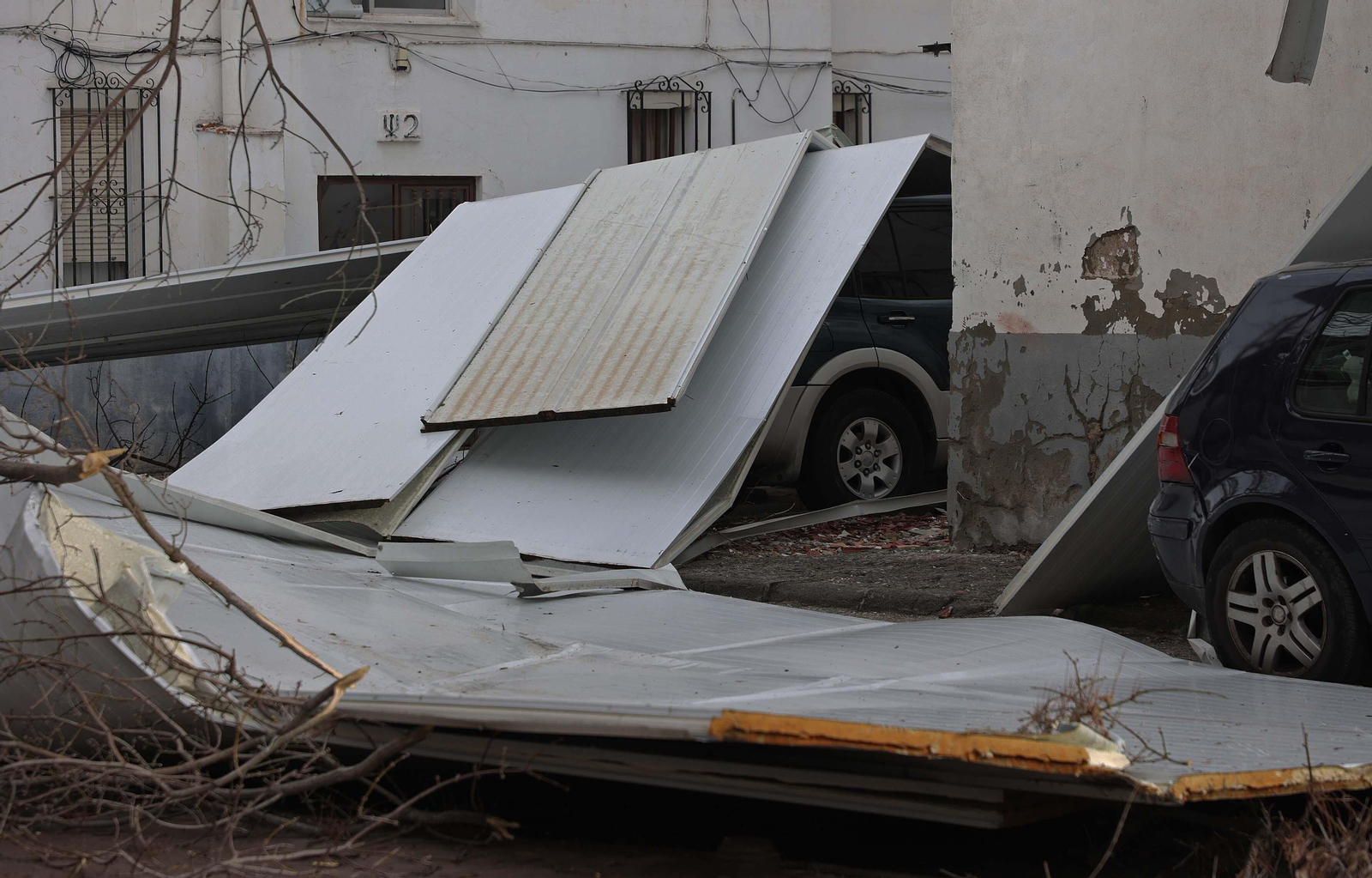 Fotos de los daños del temporal Karlotta en Algeciras