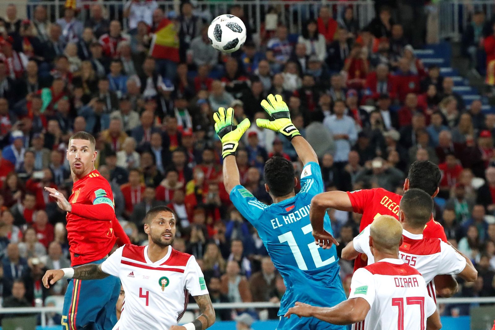 Las imágenes del España-Marruecos