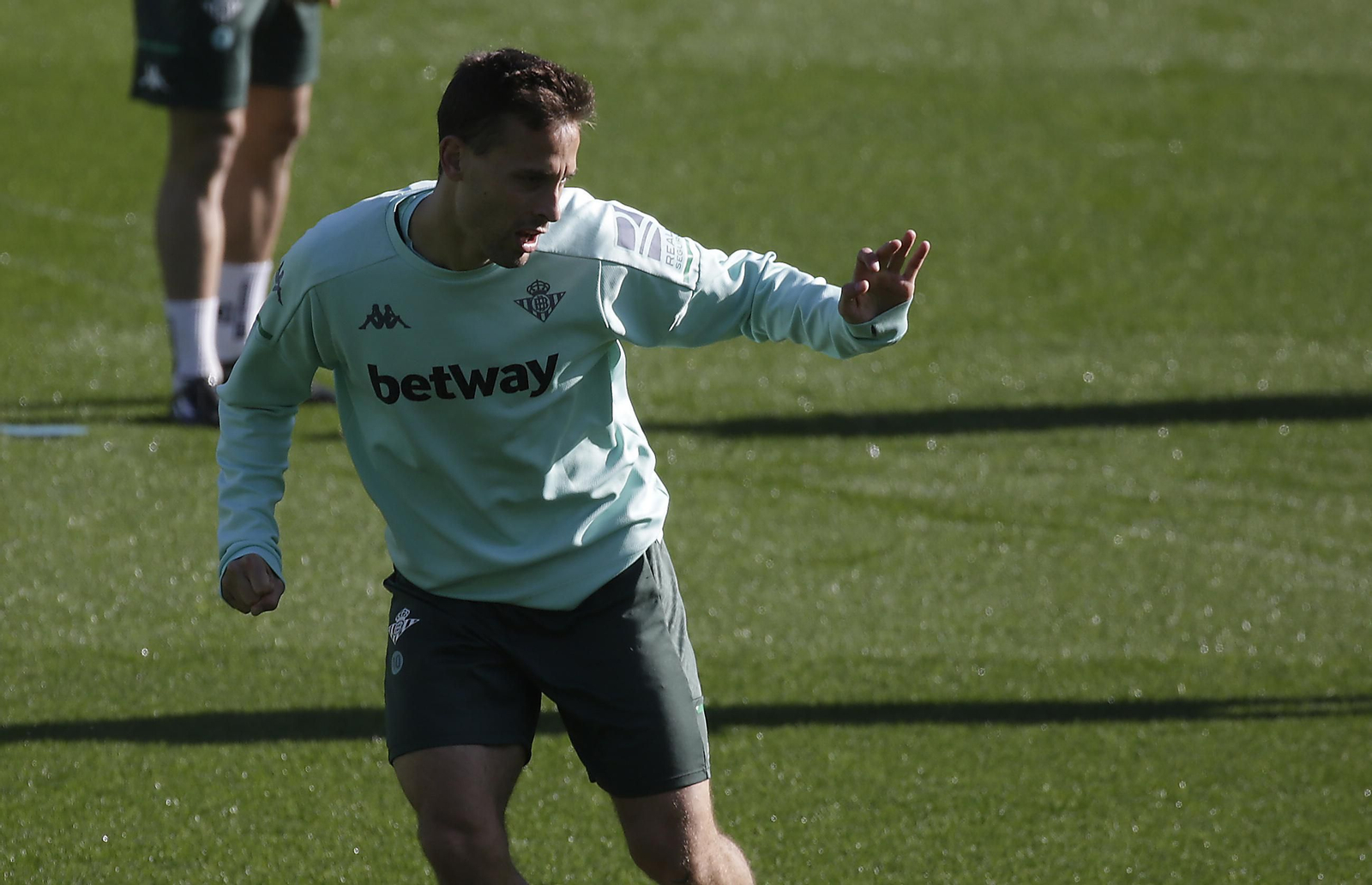 Sergio Canales, en un entrenamiento.