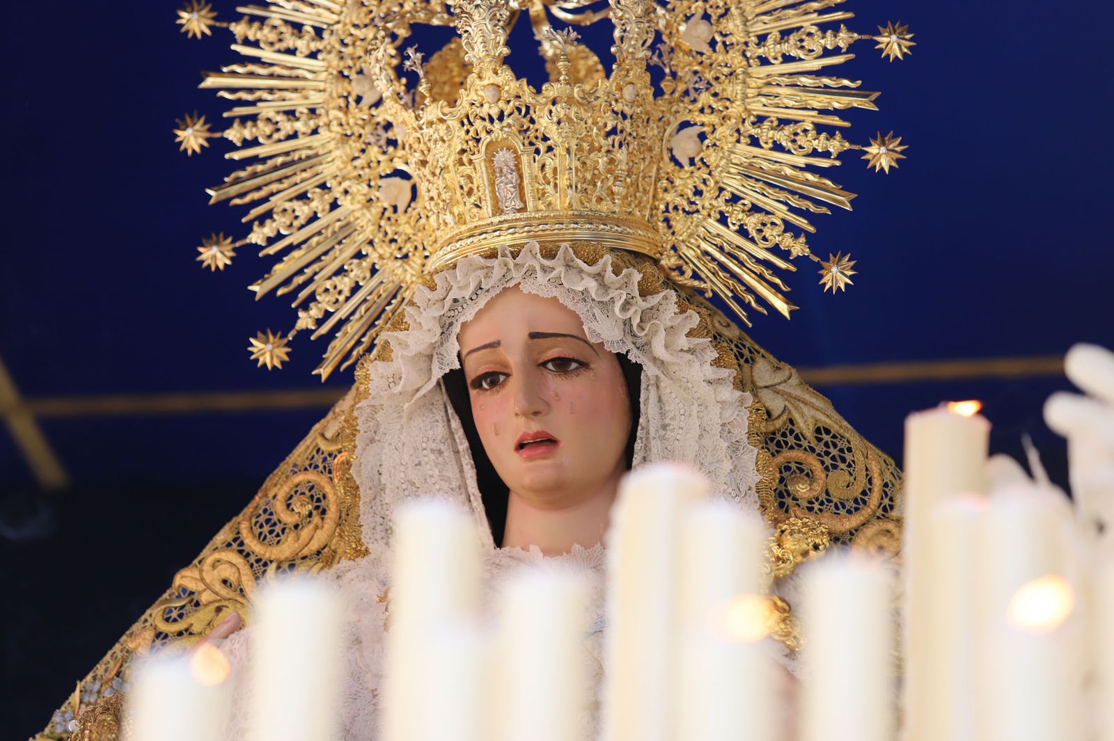Imágenes de la procesión de la hermandad de la Lanzada de Huelva