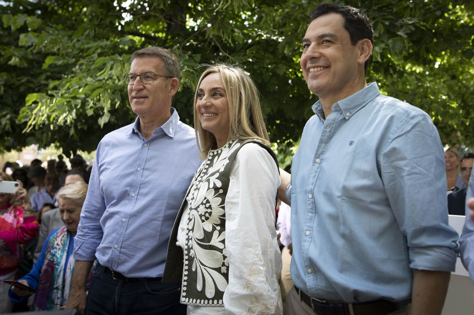 Feijóo, Carazo y Moreno.