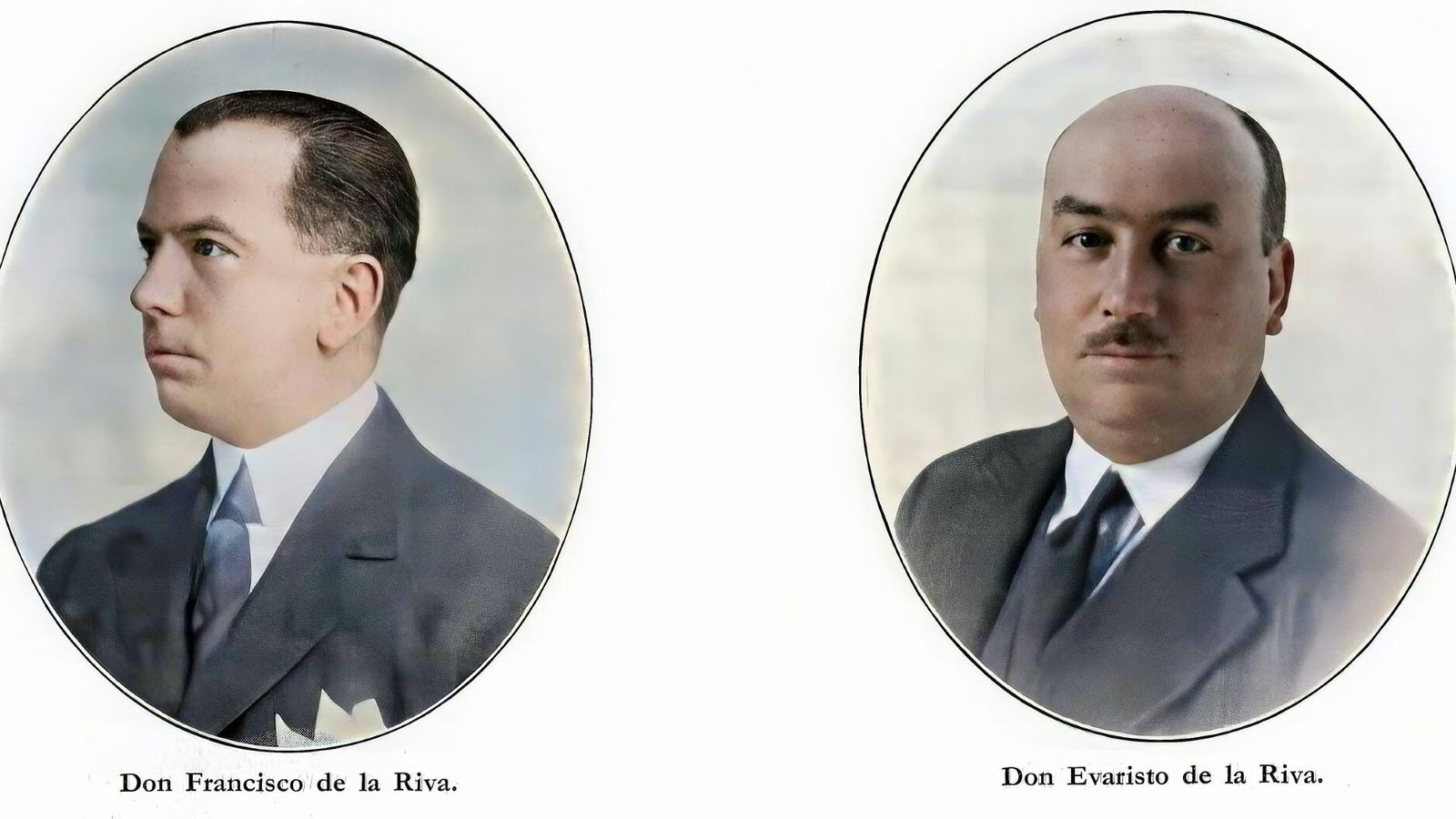 Los hermanos Francisco y Evaristo de la Riva.
