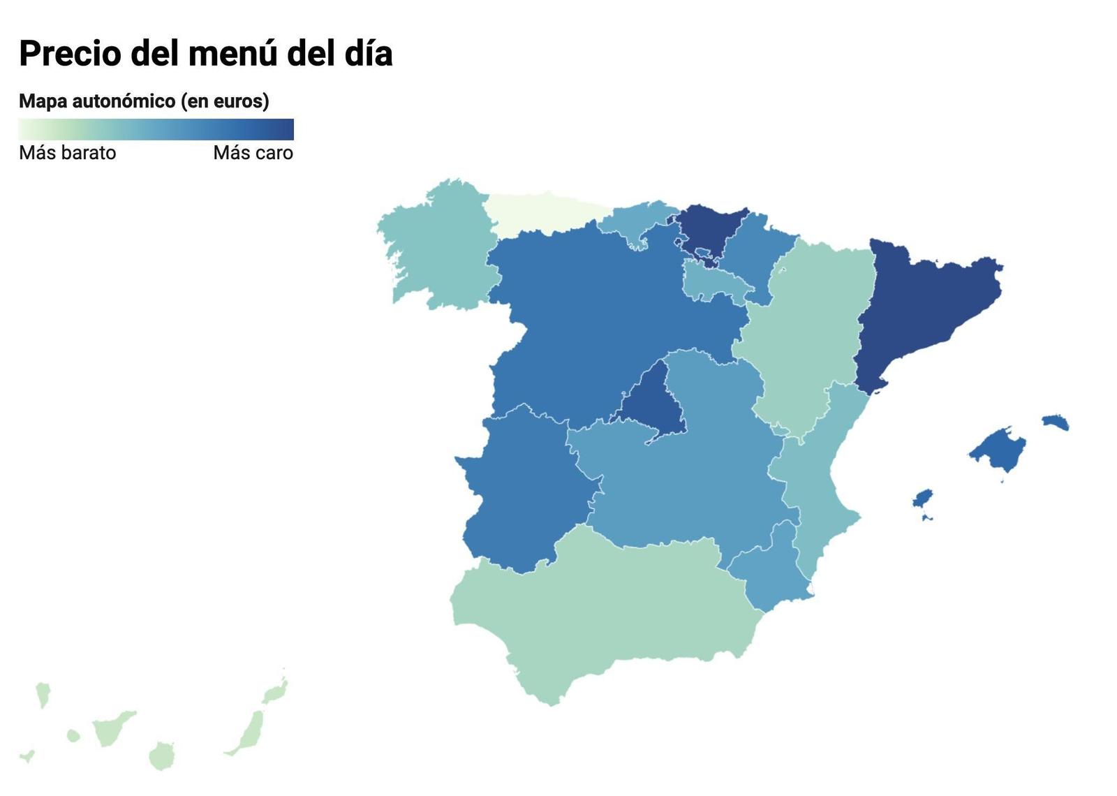 Granada está entre las provincias con el menú del día más barato