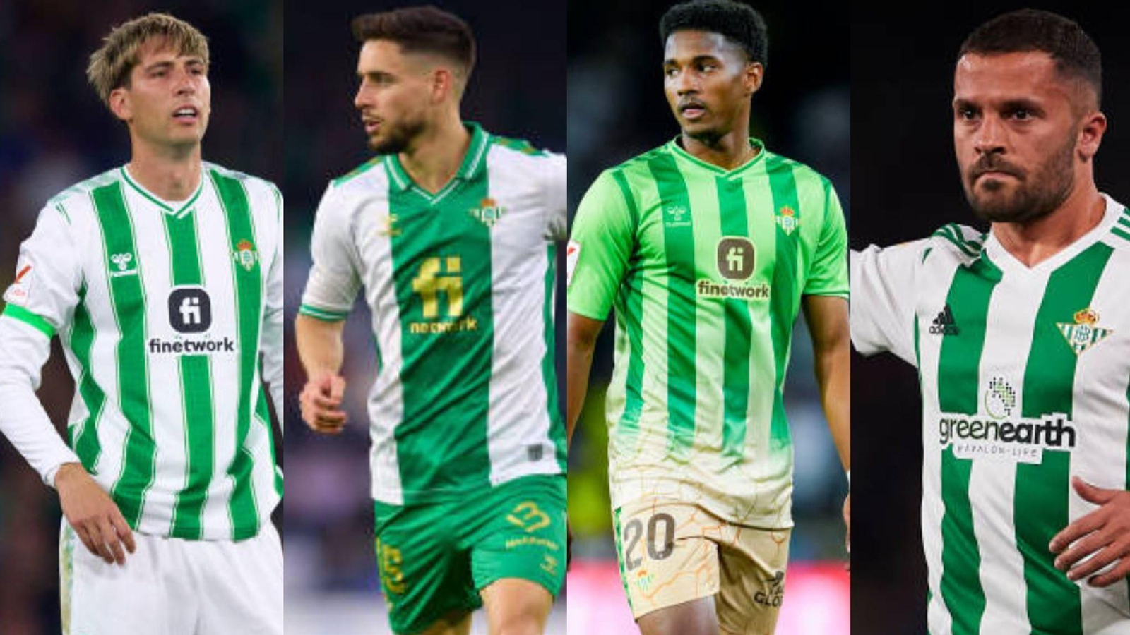 Miranda, Alex Moreno, Abner Vinicius y Durmisi, algunos de los laterales izquierdos que han jugado el Betis en la última década