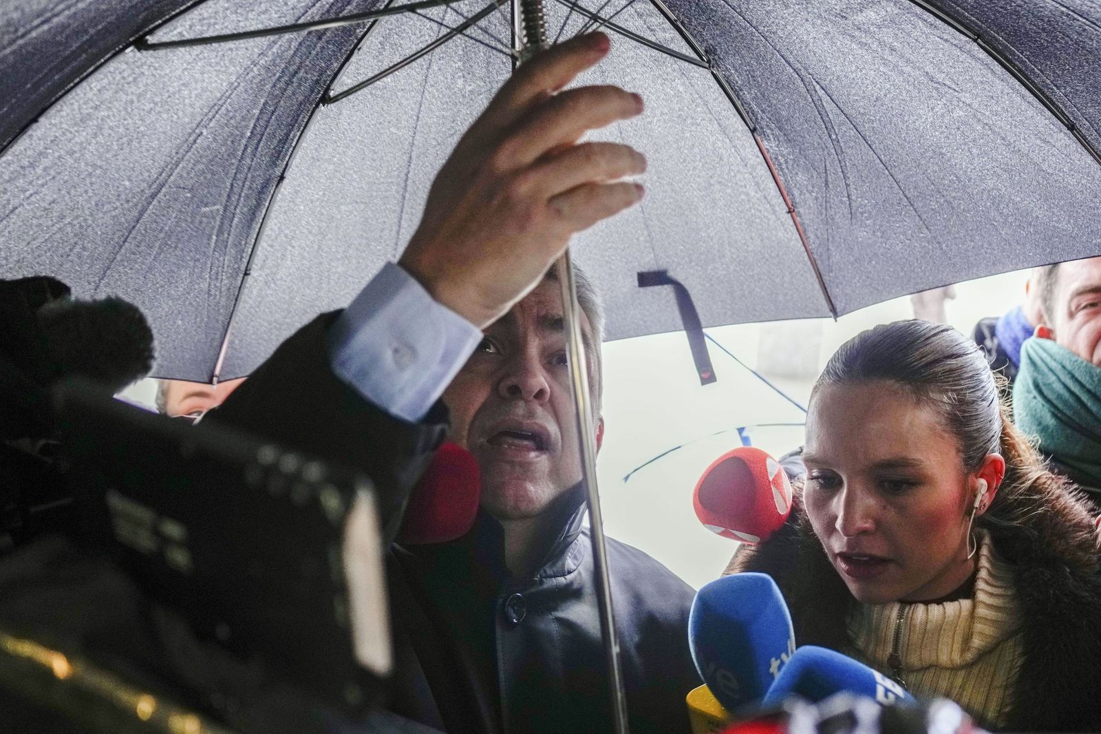 El ex secretario de Organización del PSOE Santos Cerdán, a su llegada a los juzgados para declarar en el caso Leire Díez.