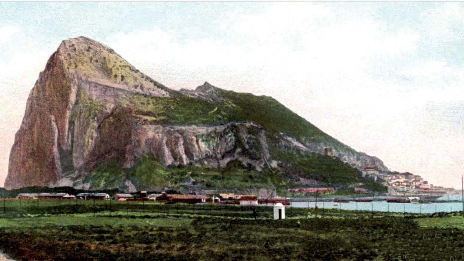 El Peñón de Gibraltar. El monte Calpe de los antiguos y otra de las Columnas de Hércules.