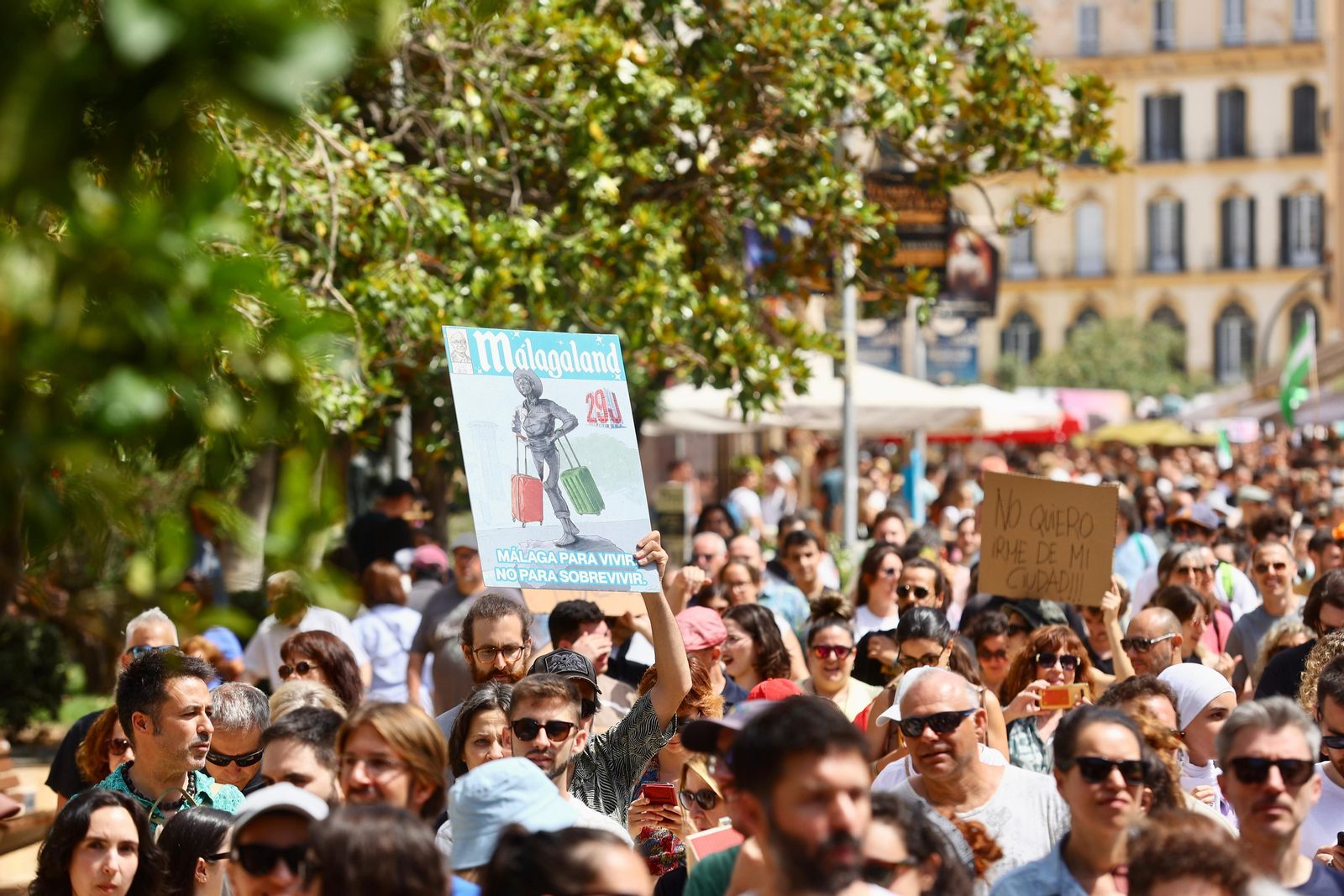 Málaga clama por una ciudad donde poder vivir y no sobrevivir