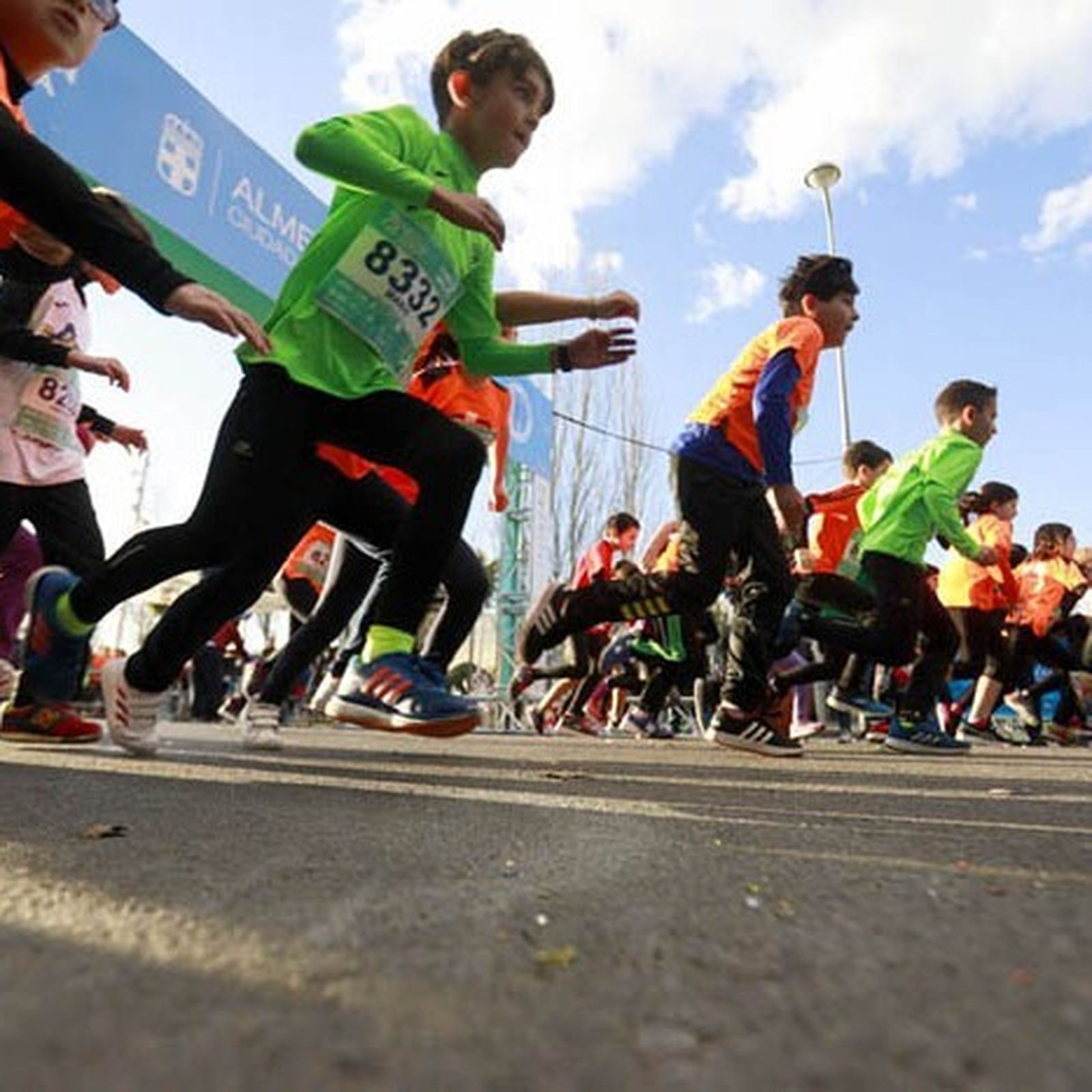 Imagen de archivo de la carrera infantil