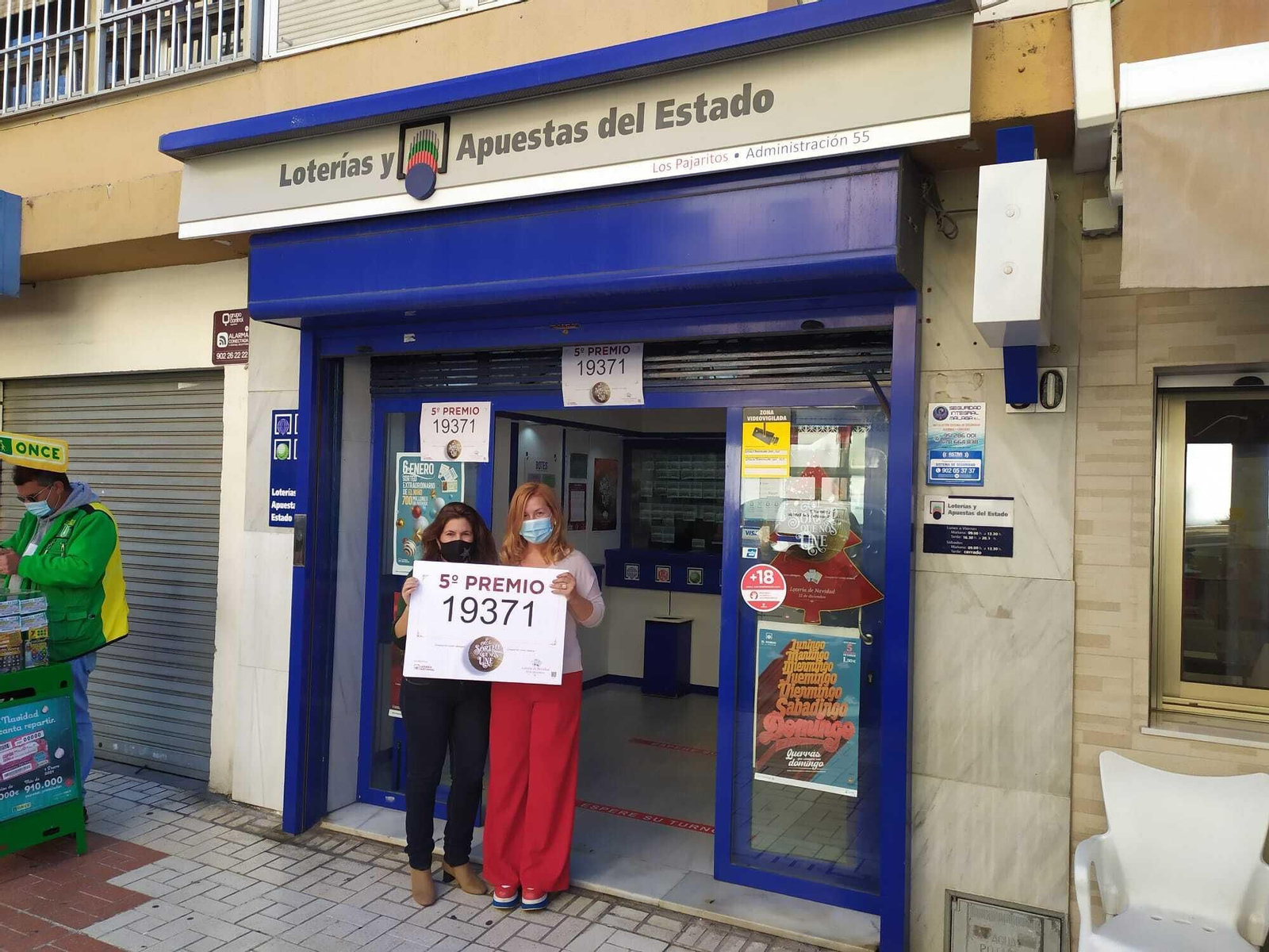 Administración de Loterías Los Pajaritos de Torremolinos que ha vendido el quinto premio 19371.