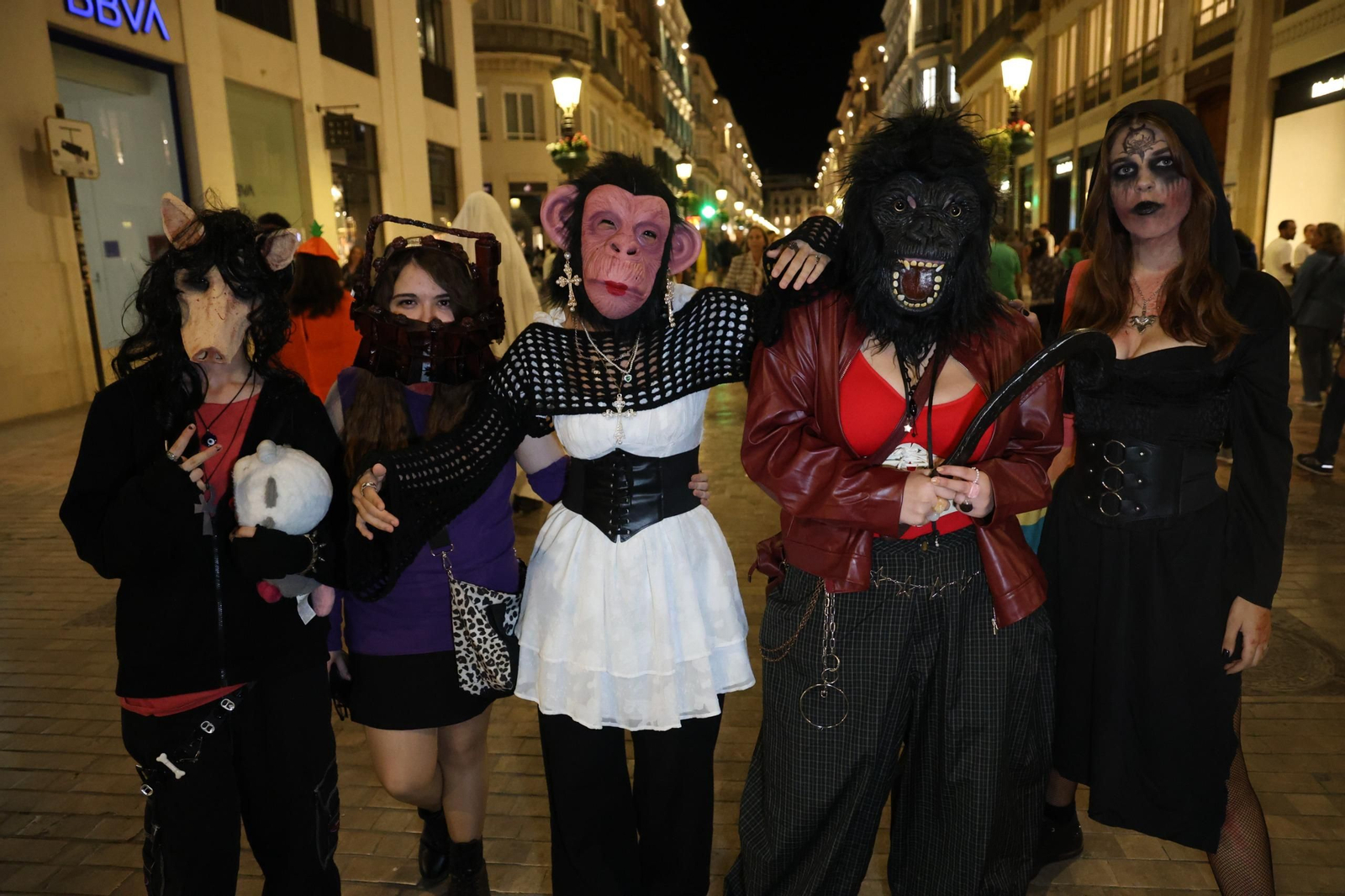 La noche de Halloween en Málaga, en imágenes