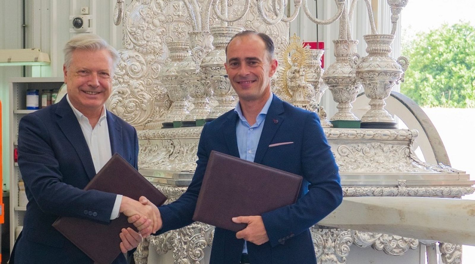 La carreta ya está en las instalaciones del IAPH.