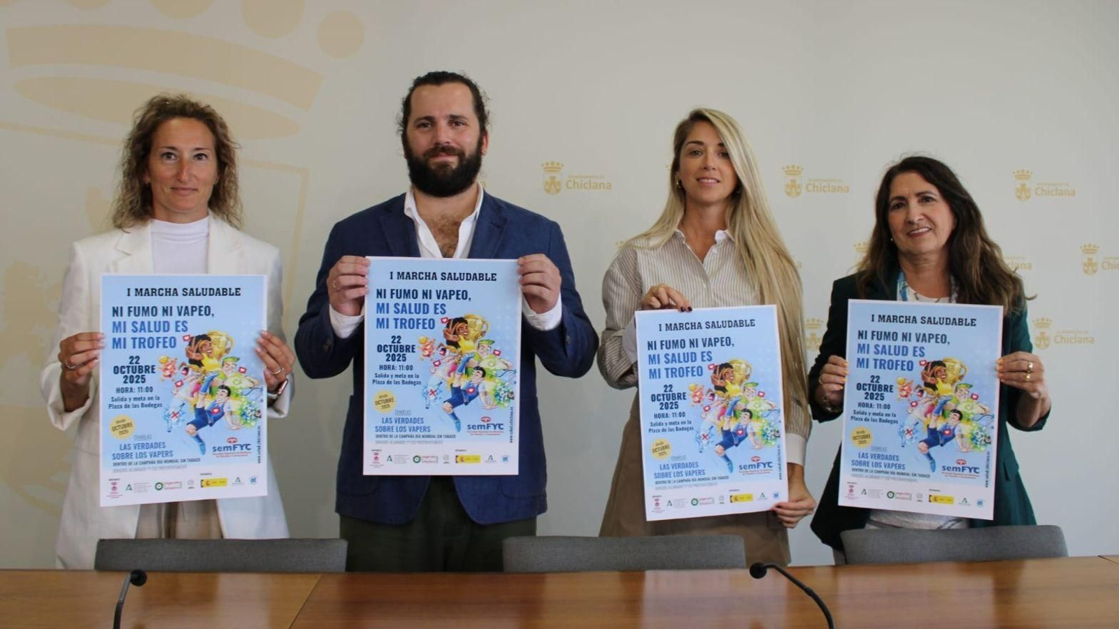 Participantes en esta rueda de prensa.