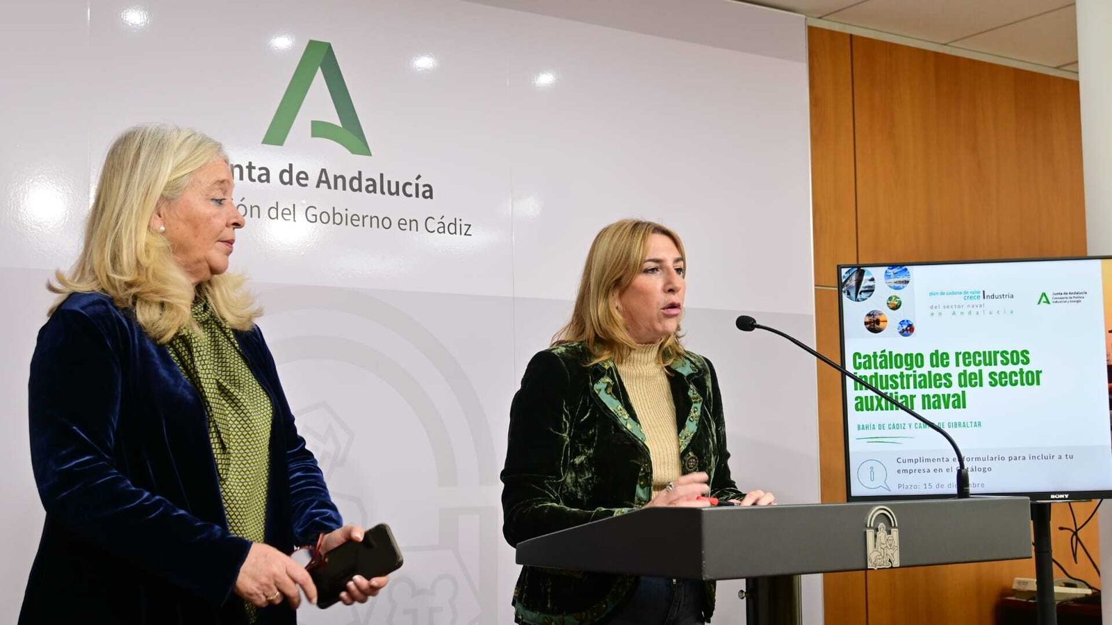 Mercedes Colombo e Inmaculada Olivero, este viernes en rueda de prensa.