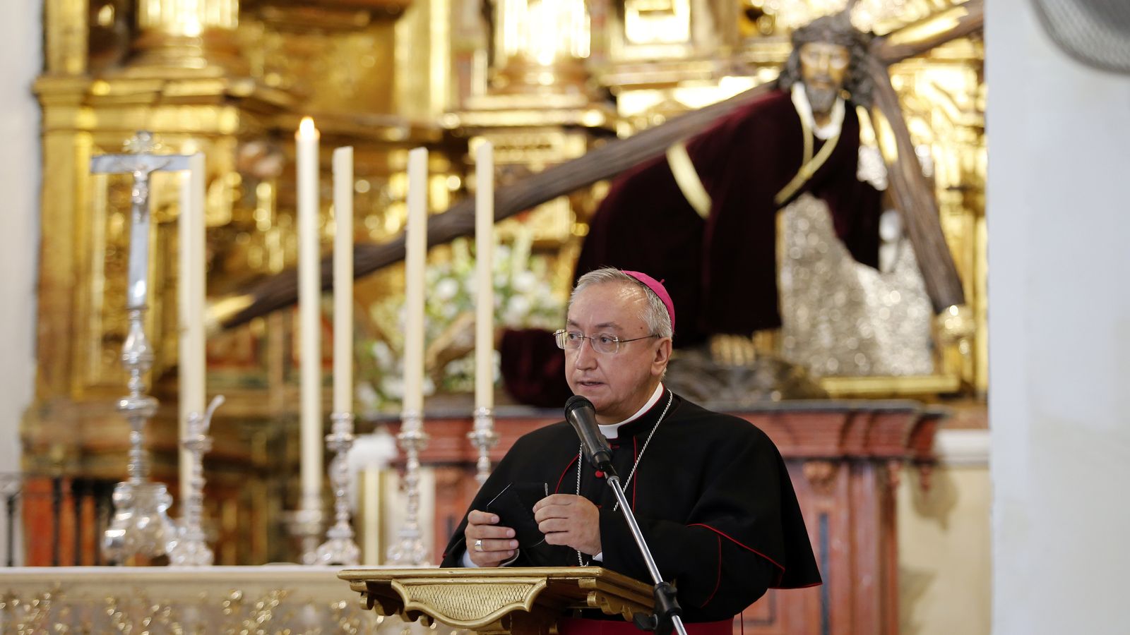 Bendición del retablo en la iglesia de San Lucas